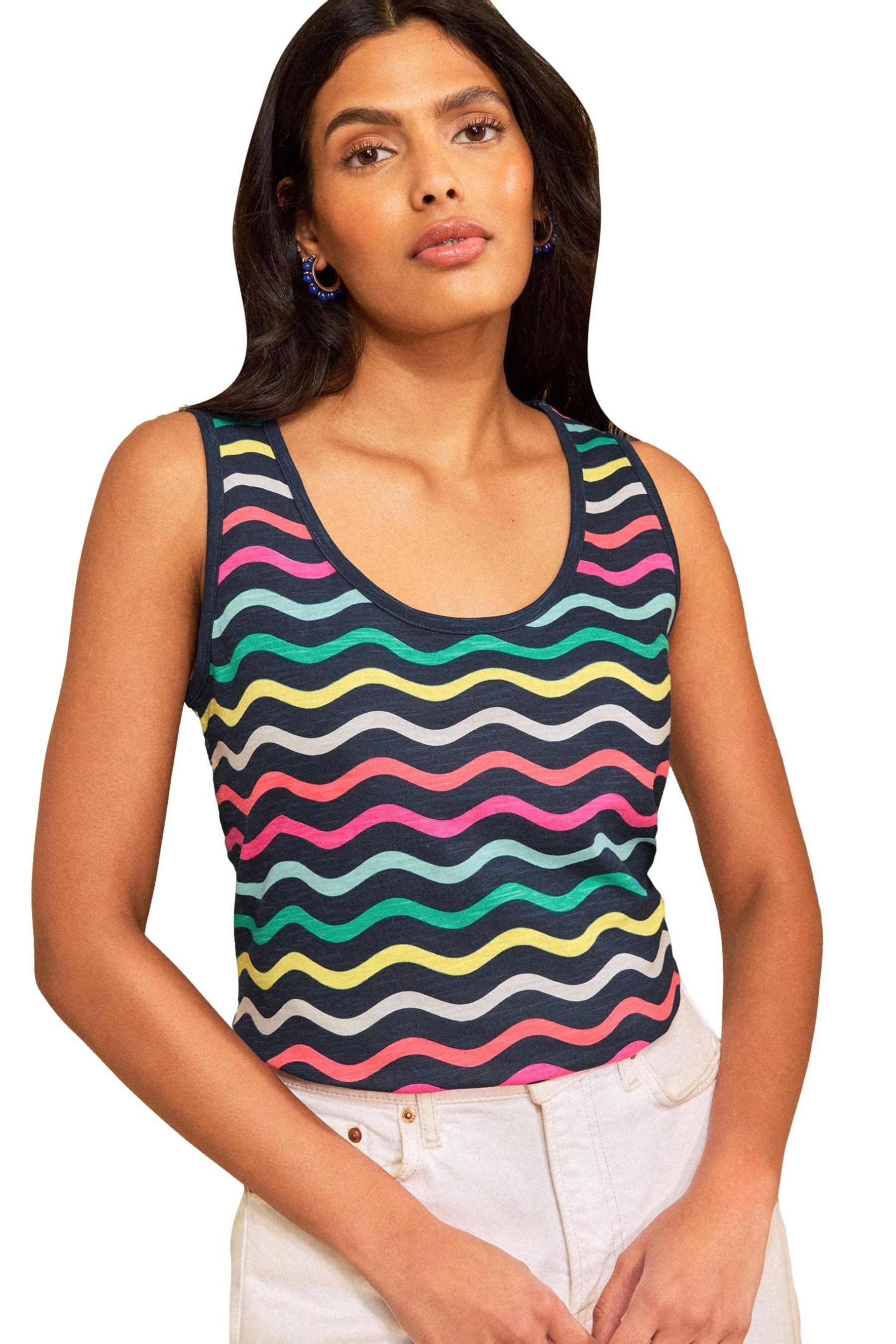 Love & Roses Shirttop Love & Roses Jersey-Trägertop mit U-Ausschnitt (1-tlg)