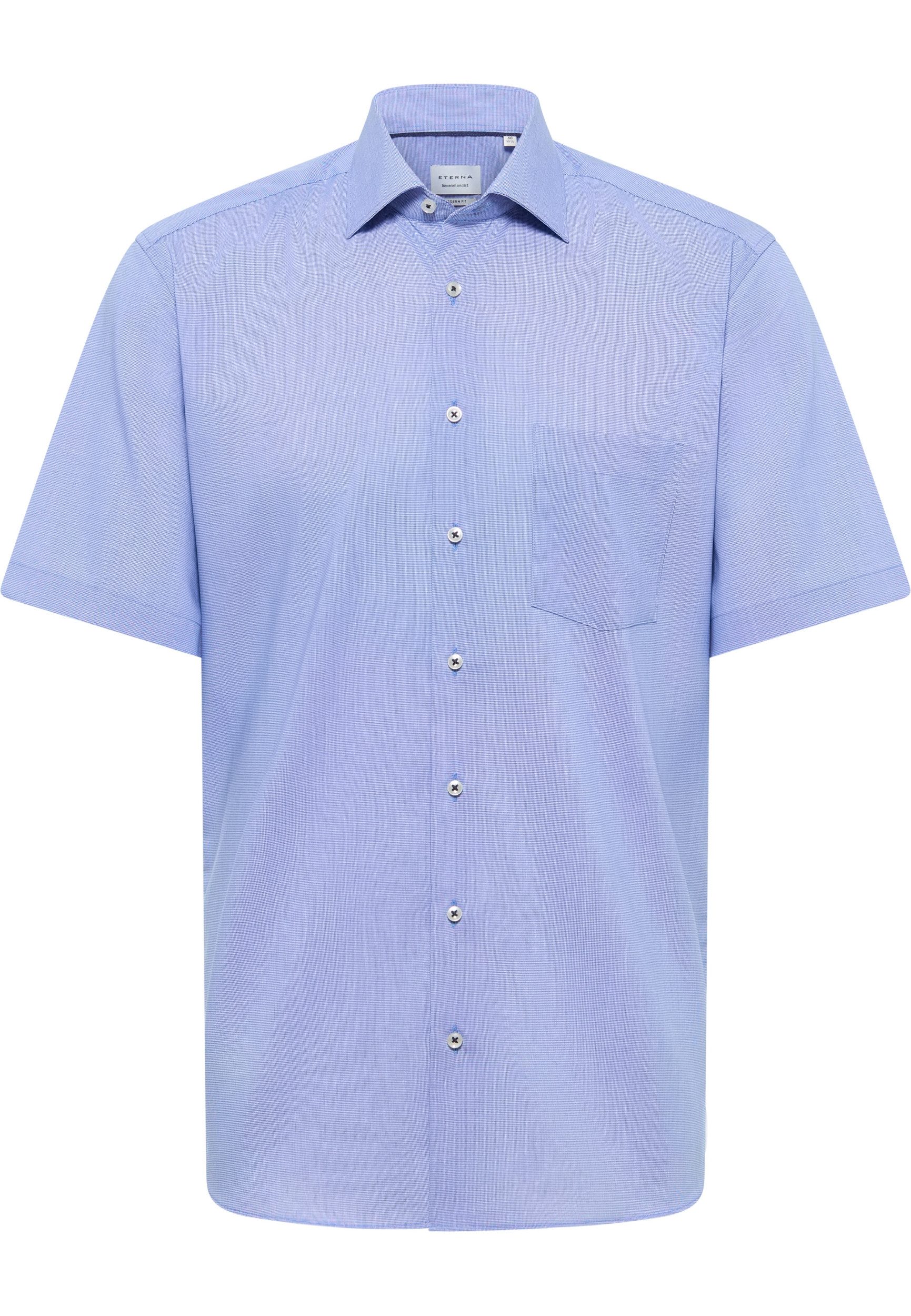 Eterna Kurzarmhemd Hemd 1364 CB9K - Kurzarmhemd gemustert - Herren Hemd