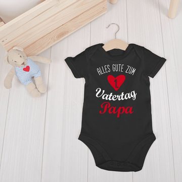 Shirtracer Shirtbody Alles gute zum ersten Vatertag weiß Geschenk Vatertag Baby