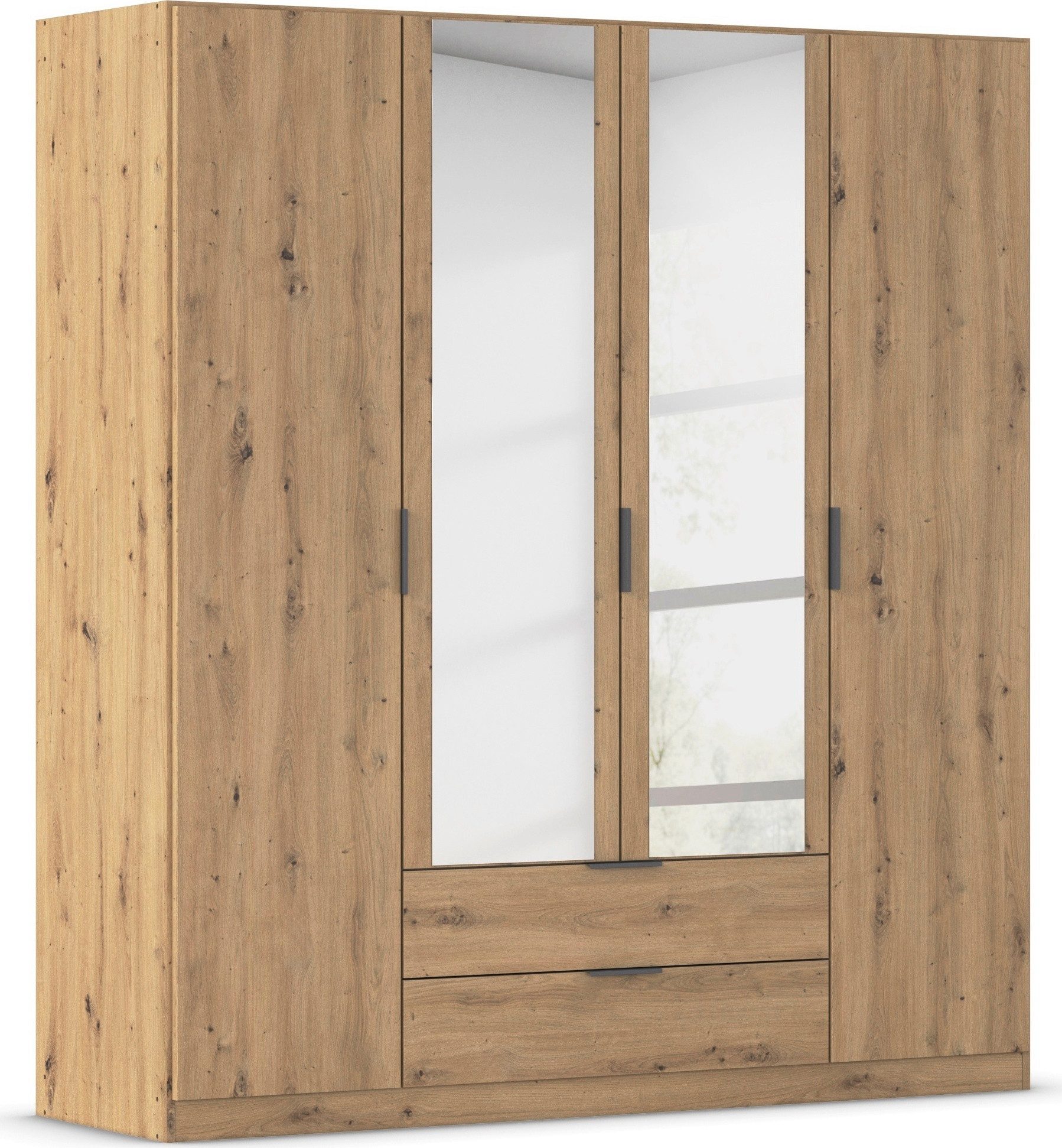 rauch Kleiderschrank Drehtürenschrank Schrank Garderobe Ankleide Schlafzimmer LAGOA (3 verschiedene Ausstattungen BASIC/CLASSIC/PREMIUM (inkl. SOFT-CLOSE) geräumige Schubladen, 3 Breiten, optional mit Aufsatz MADE IN GERMANY