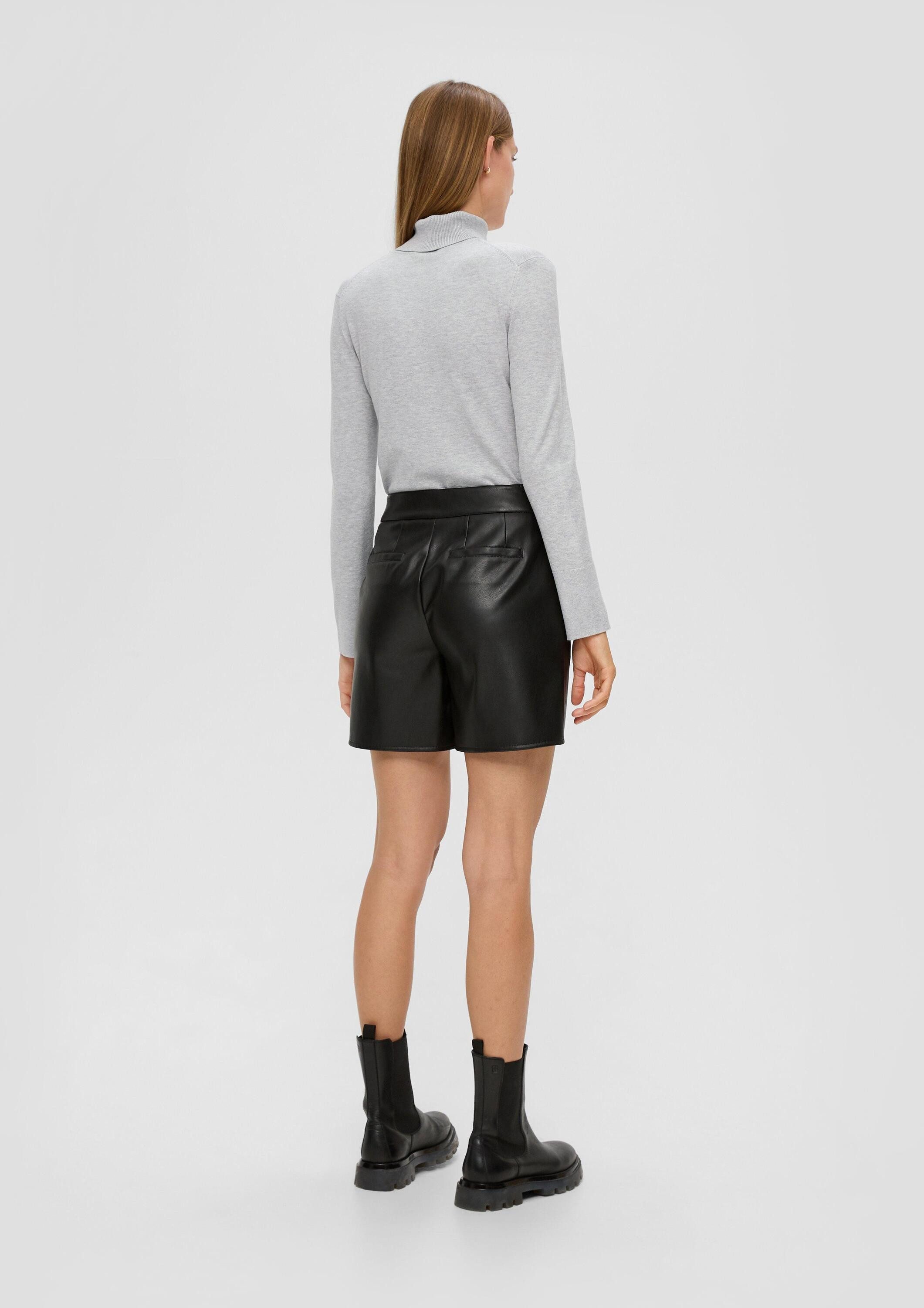 s.Oliver Longpullover Strickpullover Rollkragenpullover aus Viskosemix