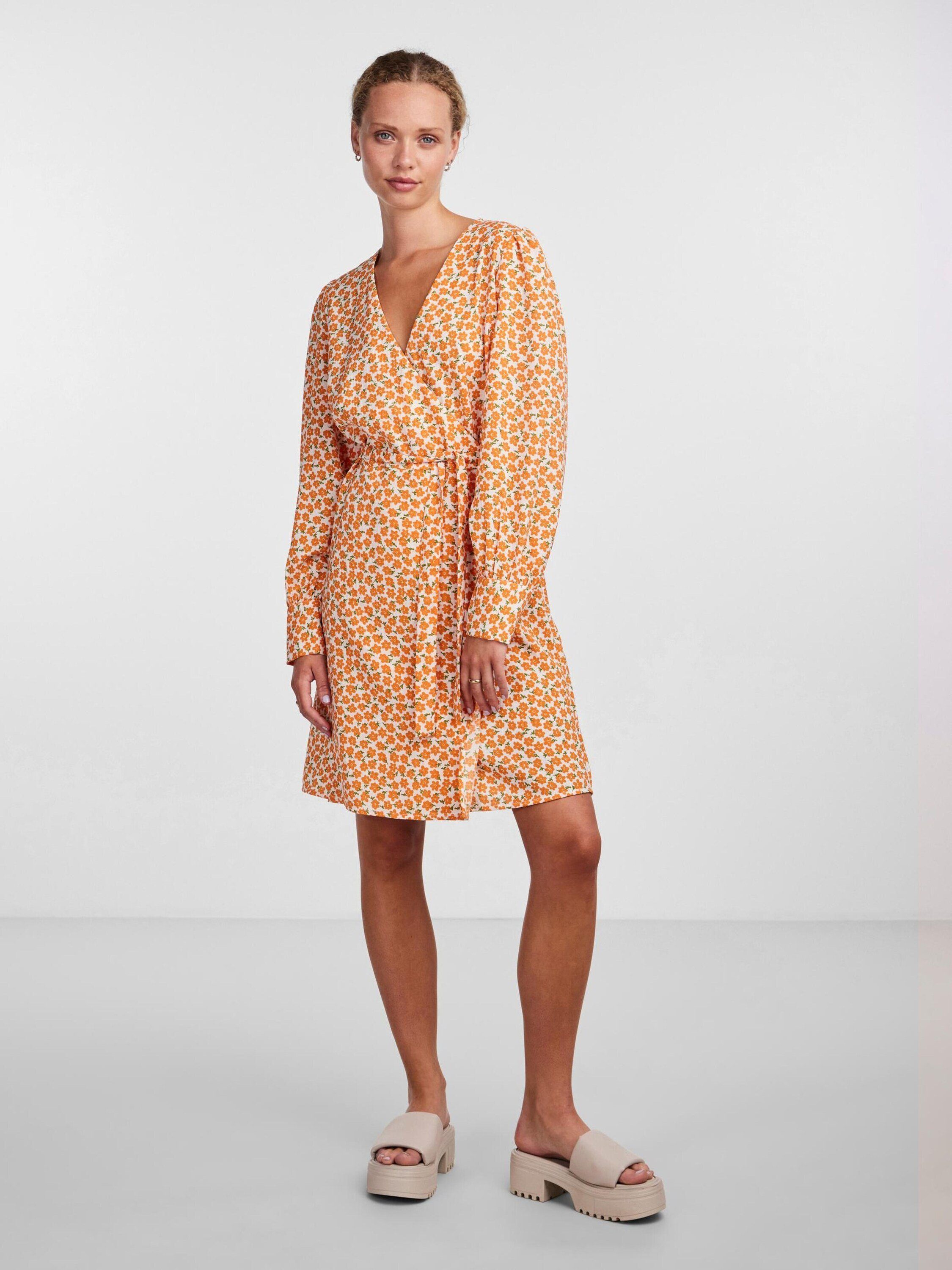pieces Sommerkleid JOE (1-tlg) Drapiert/gerafft