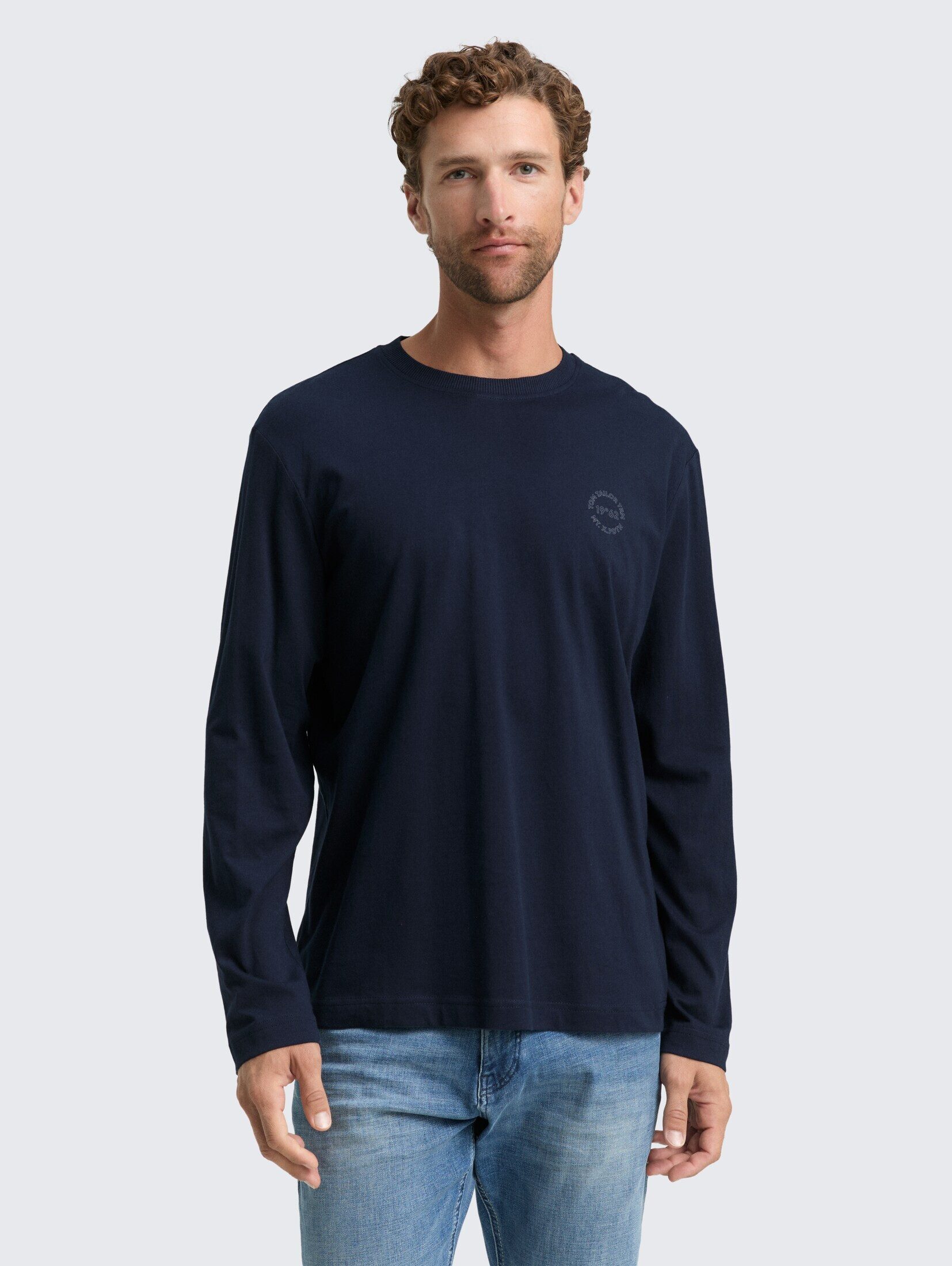 TOM TAILOR Langarmshirt T-Shirt Langarmshirt mit Print günstig online kaufen