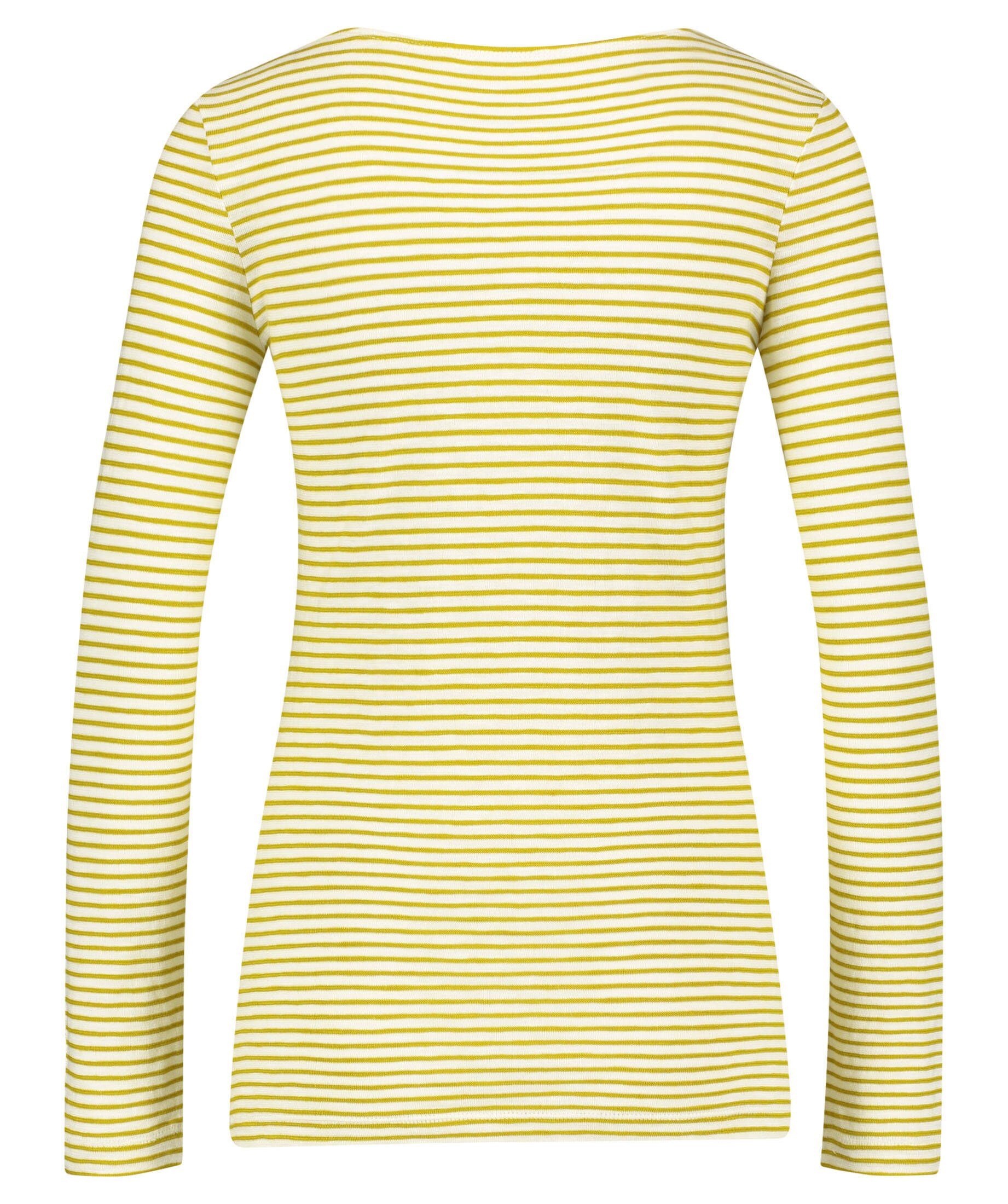 Marc T-Shirt O'Polo Regular stein Slub-Jersey Damen aus (1-tlg) Fit (19) Langarmshirt