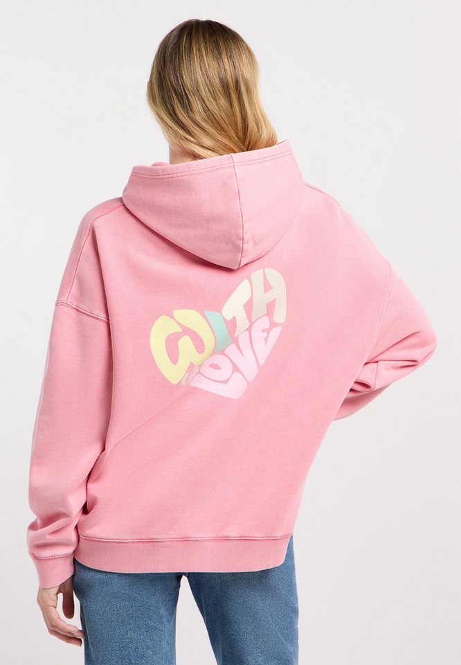 Ragwear Kapuzensweatshirt GERMMA PP Oversized mit Kängurutasche, Kapuze und Herz-Rückenprint