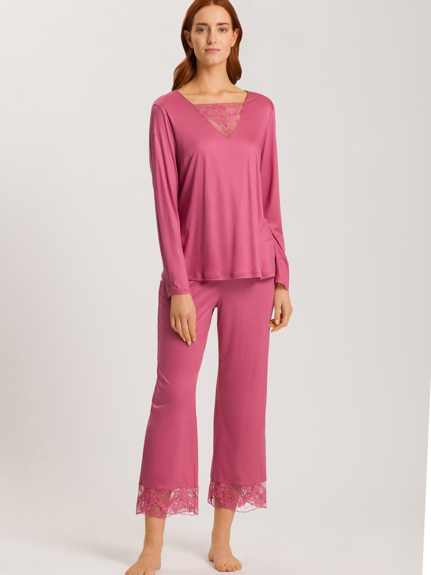Hanro Pyjama Eva (2 tlg) schlafanzug schlafmode bequem