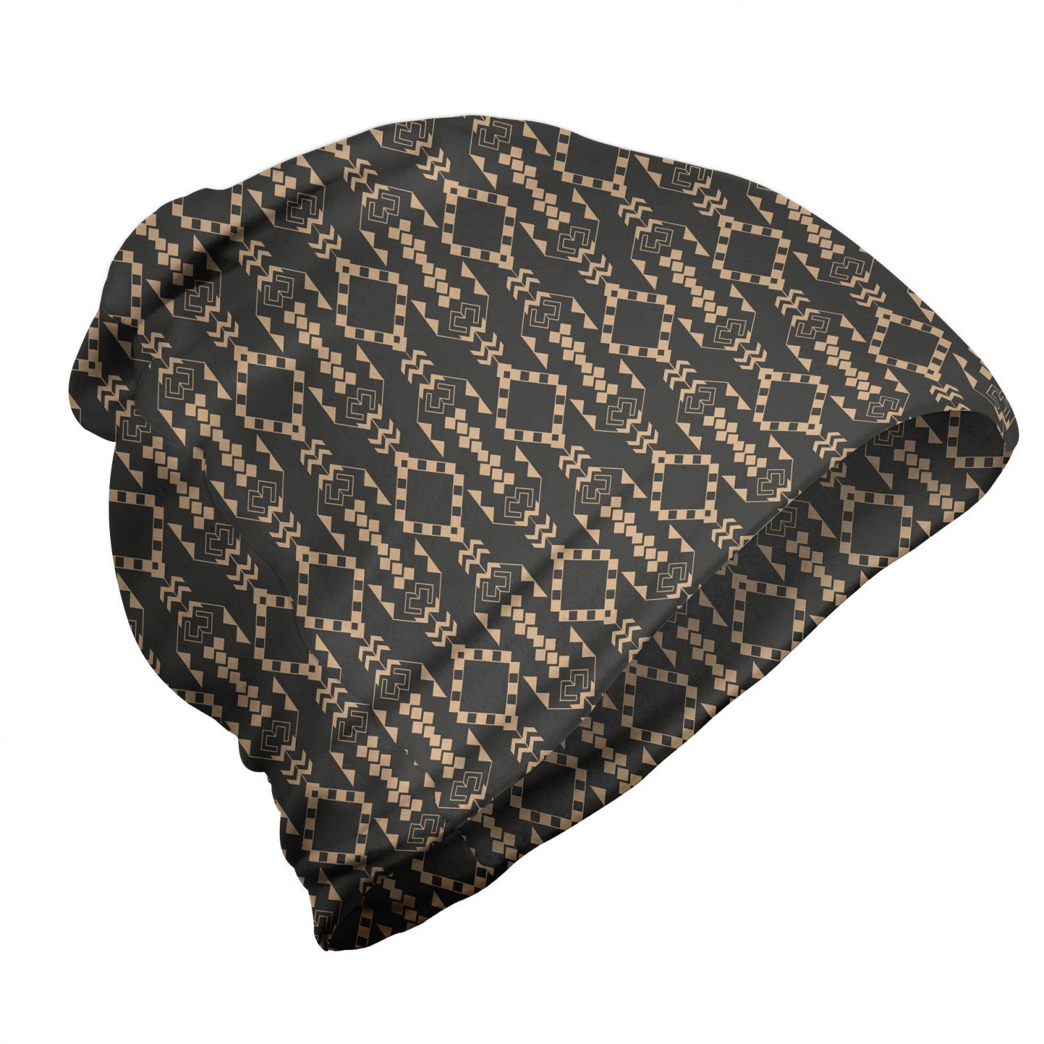 Zigzag Abakuhaus india Ethnisch Shapes Wandern Retro im Freien Beanie