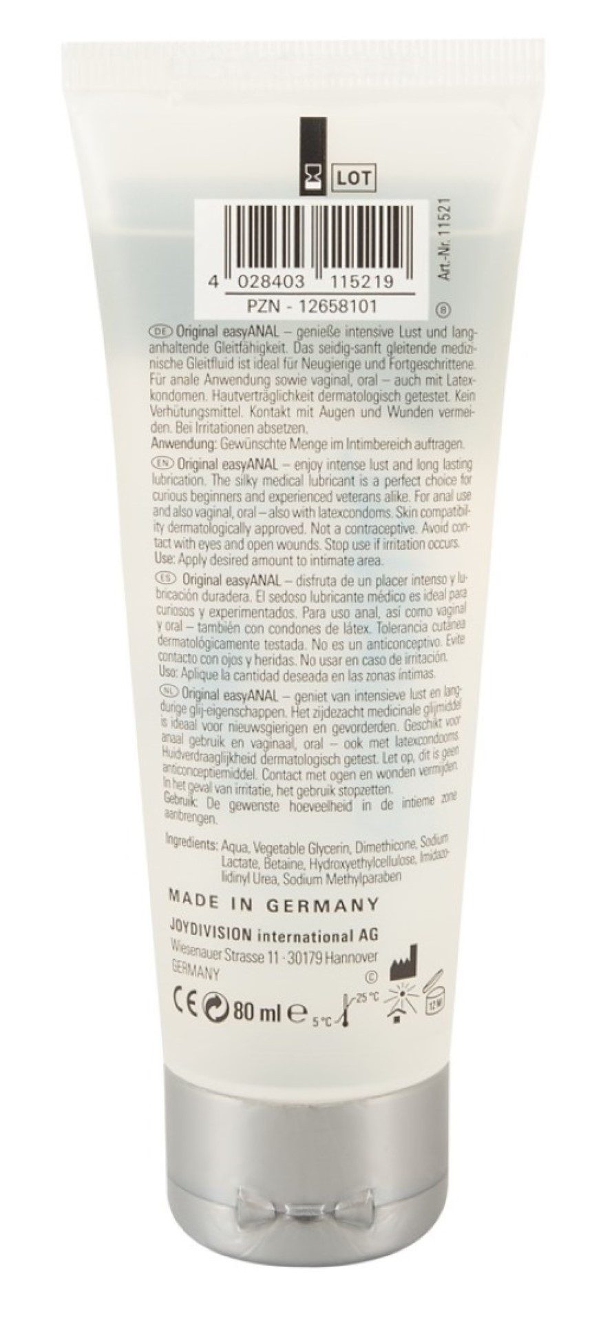 JOYDIVISION Analgleitgel 110 ml - Joydivision Präparate -easyANAL- Bundle