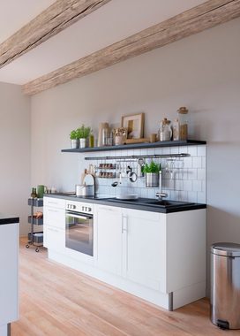 OPTIFIT Küche Ahus, 225 cm breit,wahlweise mit E-Geräten,Soft Close Funktion, MDF Fronten