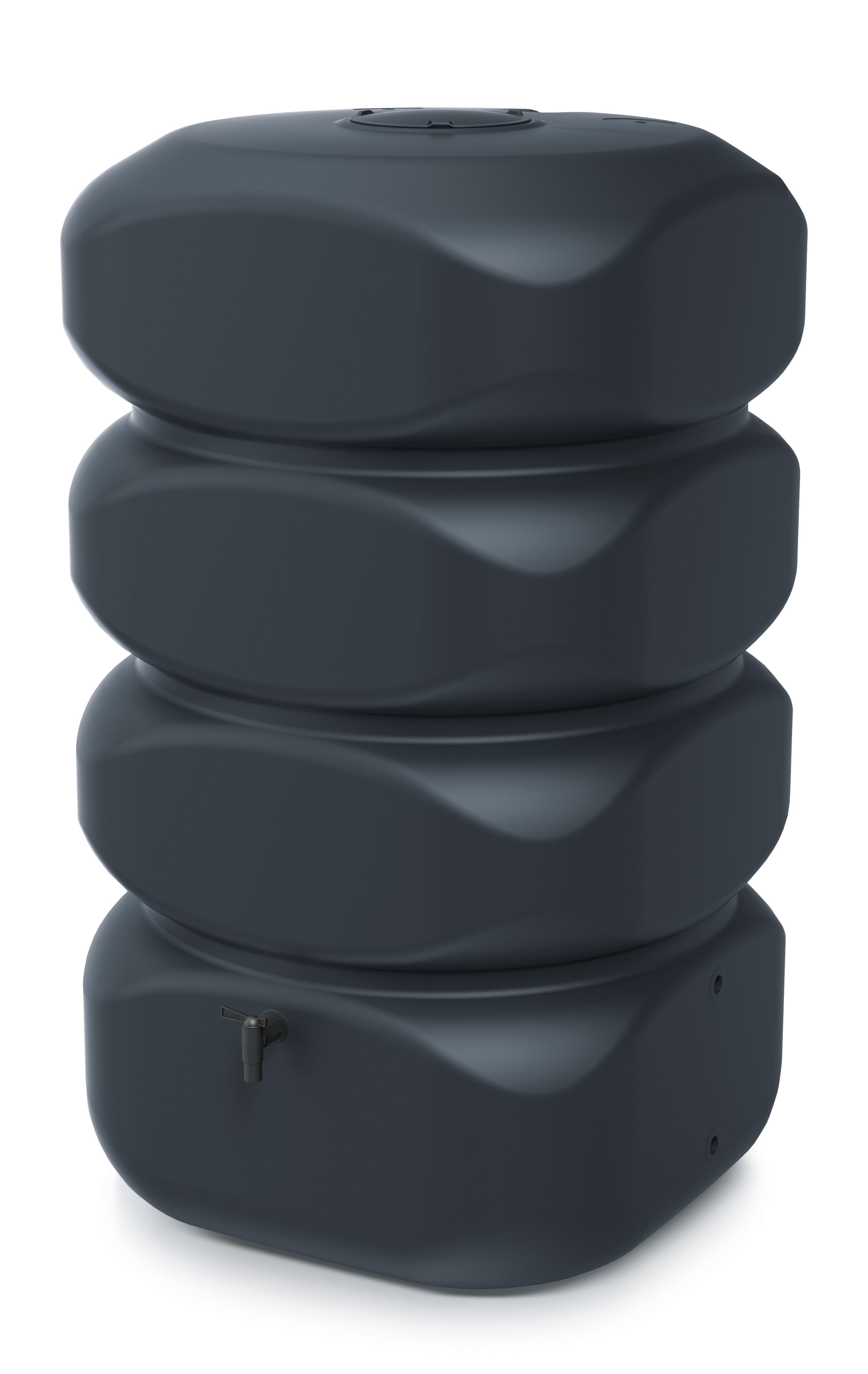 Prosperplast Regenwassertank Gubo, 700 l, (Set, 2-tlg)