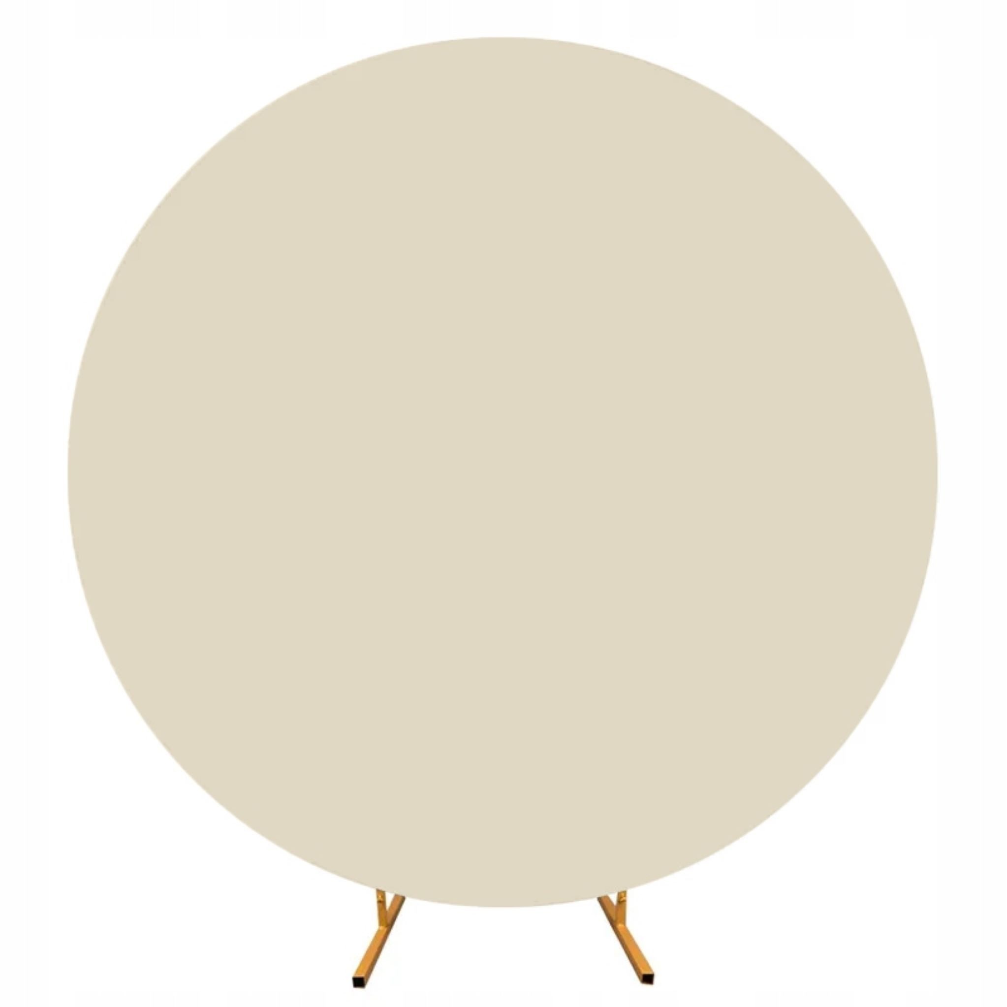 Festivalartikel Накидки-Set Zweiseitige Champagner-Hussen für Hochzeitsbogen, Ø 200cm