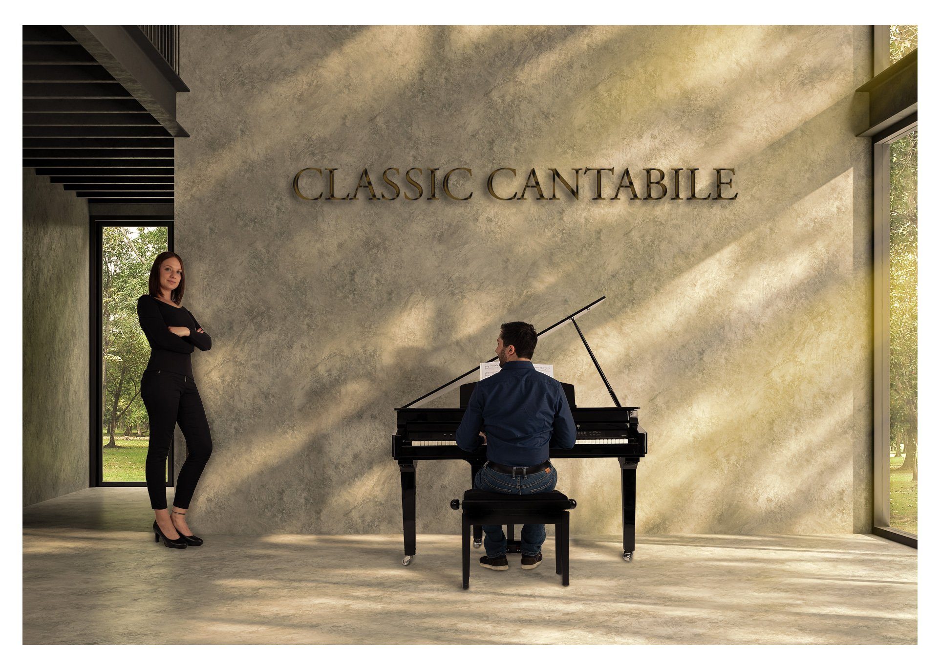 Classic Cantabile Digitalpiano GP-A 810 Digitalflügel Grand Piano 88 Tasten mit Hammermechanik, Layer-, Split- und Twinova-Piano-Funktion, Bluetooth, USB MIDI
