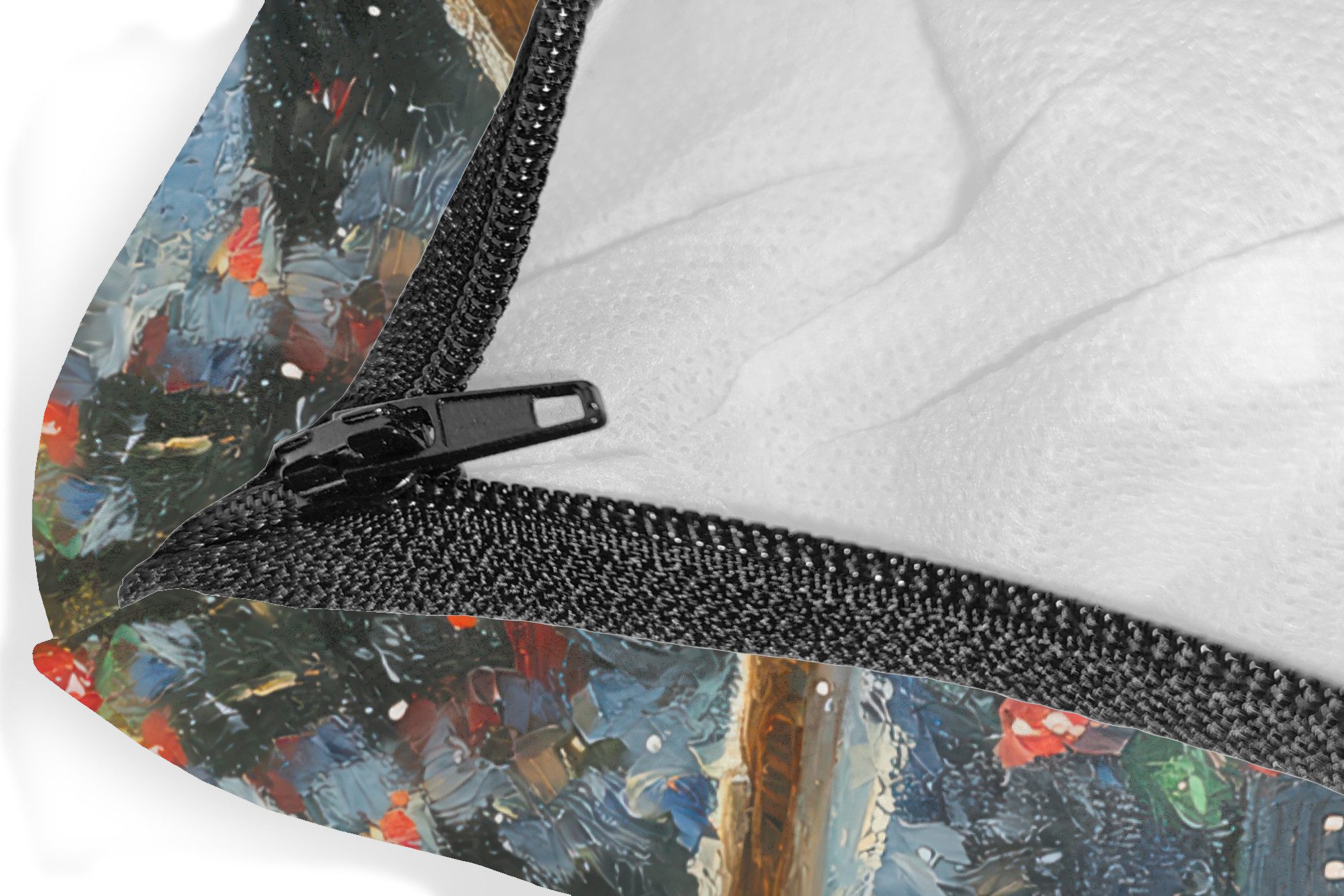 MuchoWow Dekokissen Katze - Weihnachten - Winter - Tier, Zierkissen mit Fül günstig online kaufen