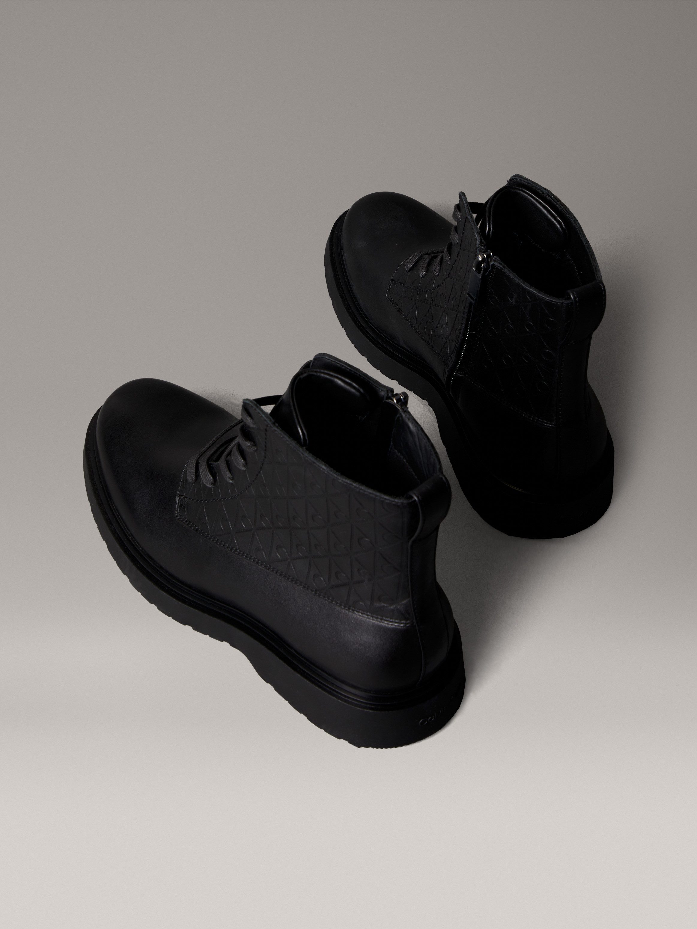 Calvin Klein COMBAT ESS LACE UP ZIP BOOT AOP Schnürboots Schnürstiefelette, günstig online kaufen