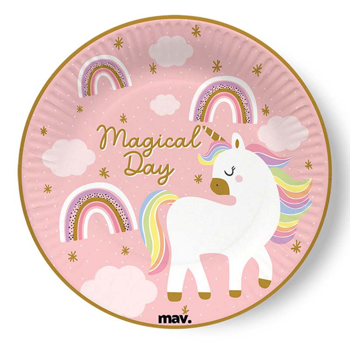 Grabo Pappteller Pappteller 'Magical Day', Ø18cm/8Stk.