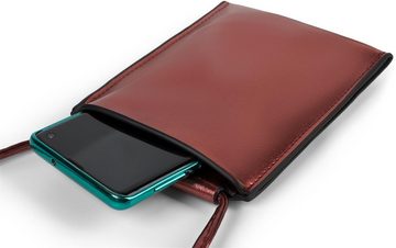 styleBREAKER Smartphonetasche (1-tlg), Handy Umhängetasche Metallic