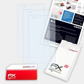 atFoliX Schutzfolie Displayschutz für LG Tribute HD, (3 Folien), Ultraklar und hartbeschichtet