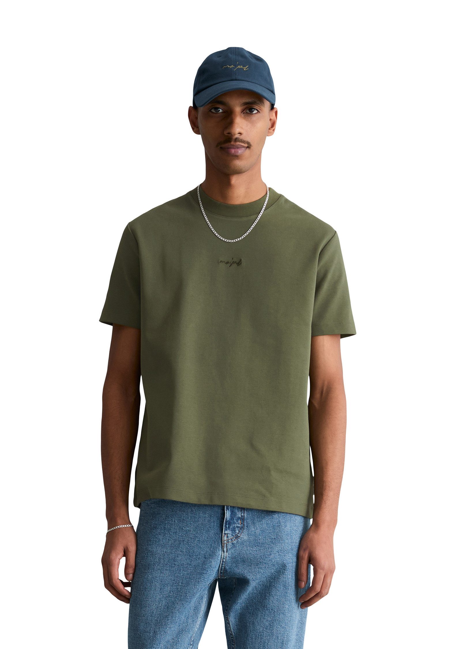 Marc O'Polo DENIM T-Shirt aus schwerem Bio-Baumwoll-Jersey