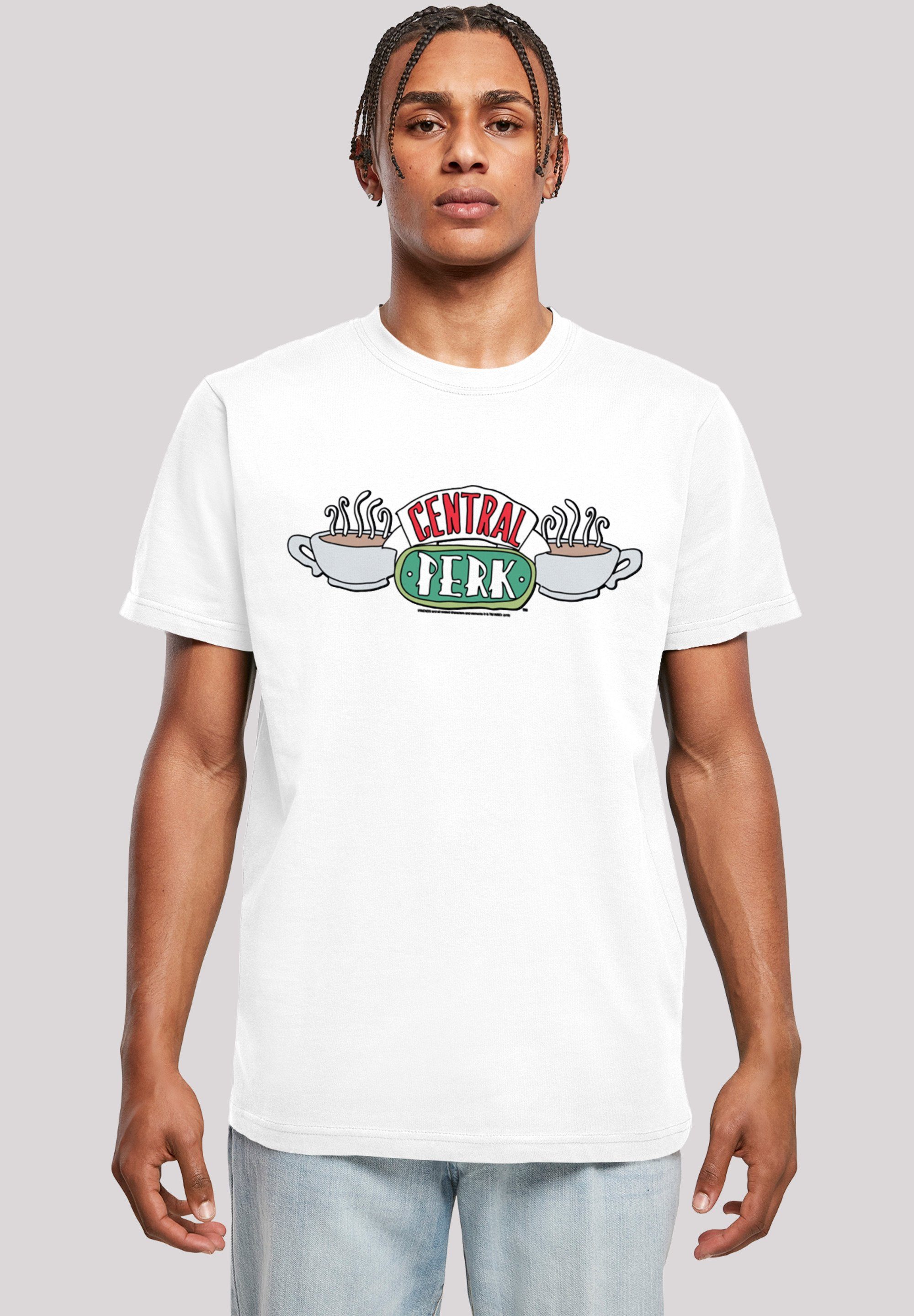 F4NT4STIC T-Shirt Friends Central Perk Sketch Herren,Premium Merch,Regular-Fit,Basic,Bedruckt weiß | T-Shirts