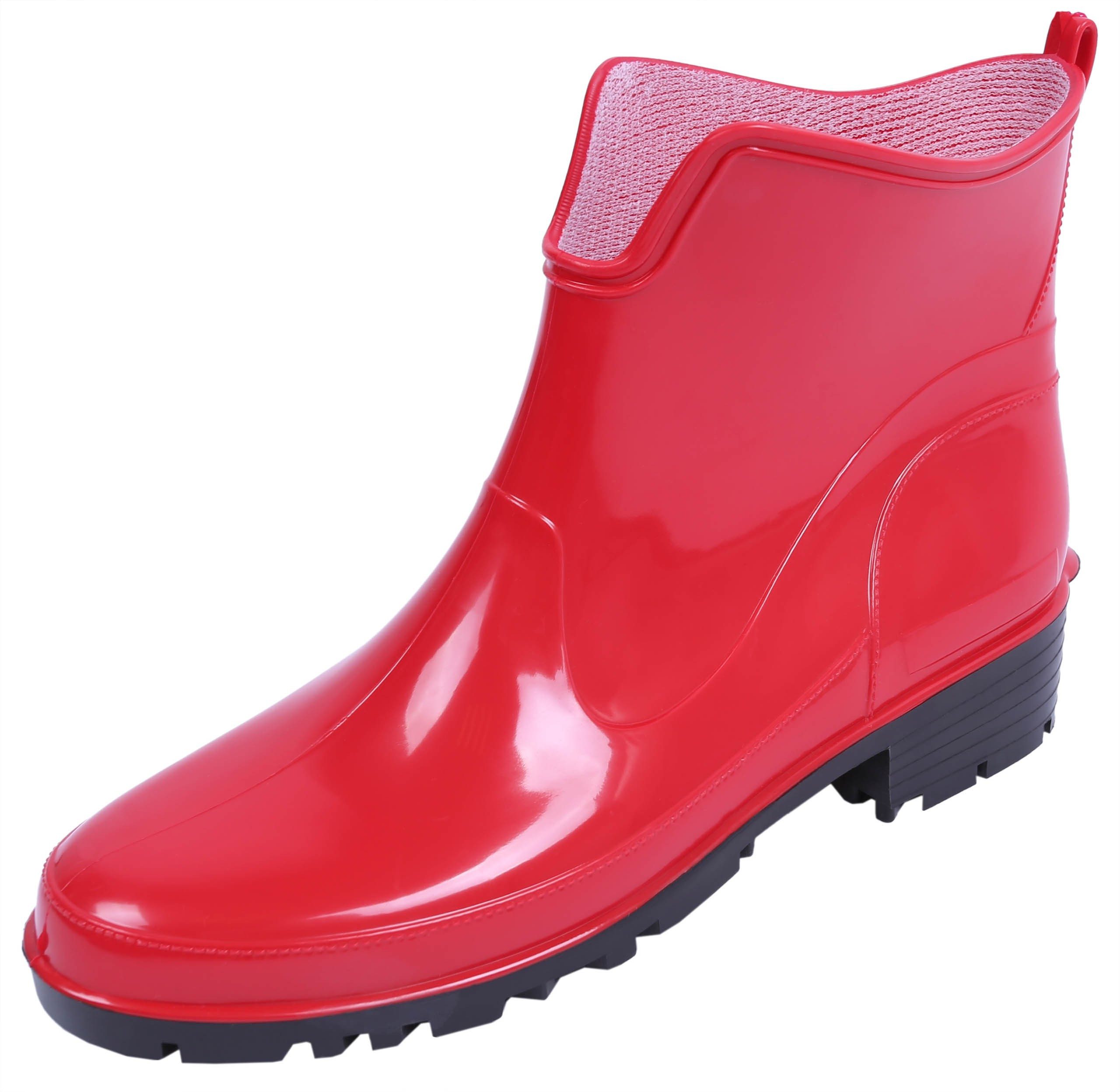 Rote Gummistiefel Gartenstiefel Regenstiefel LEMIGO 41 EU / 7.5 UK Gummistiefel