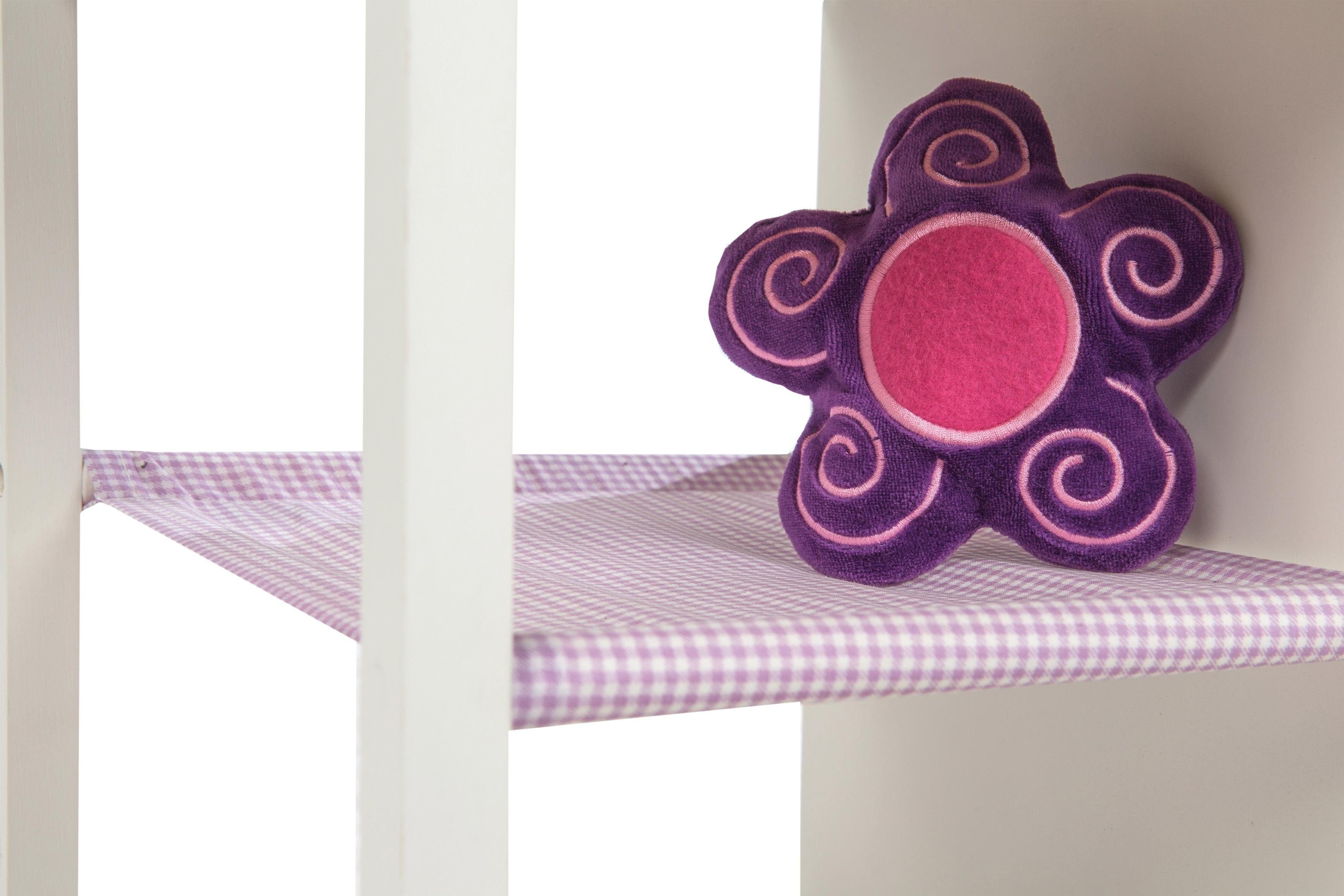 roba® Puppenwickeltisch Weiß-Lila