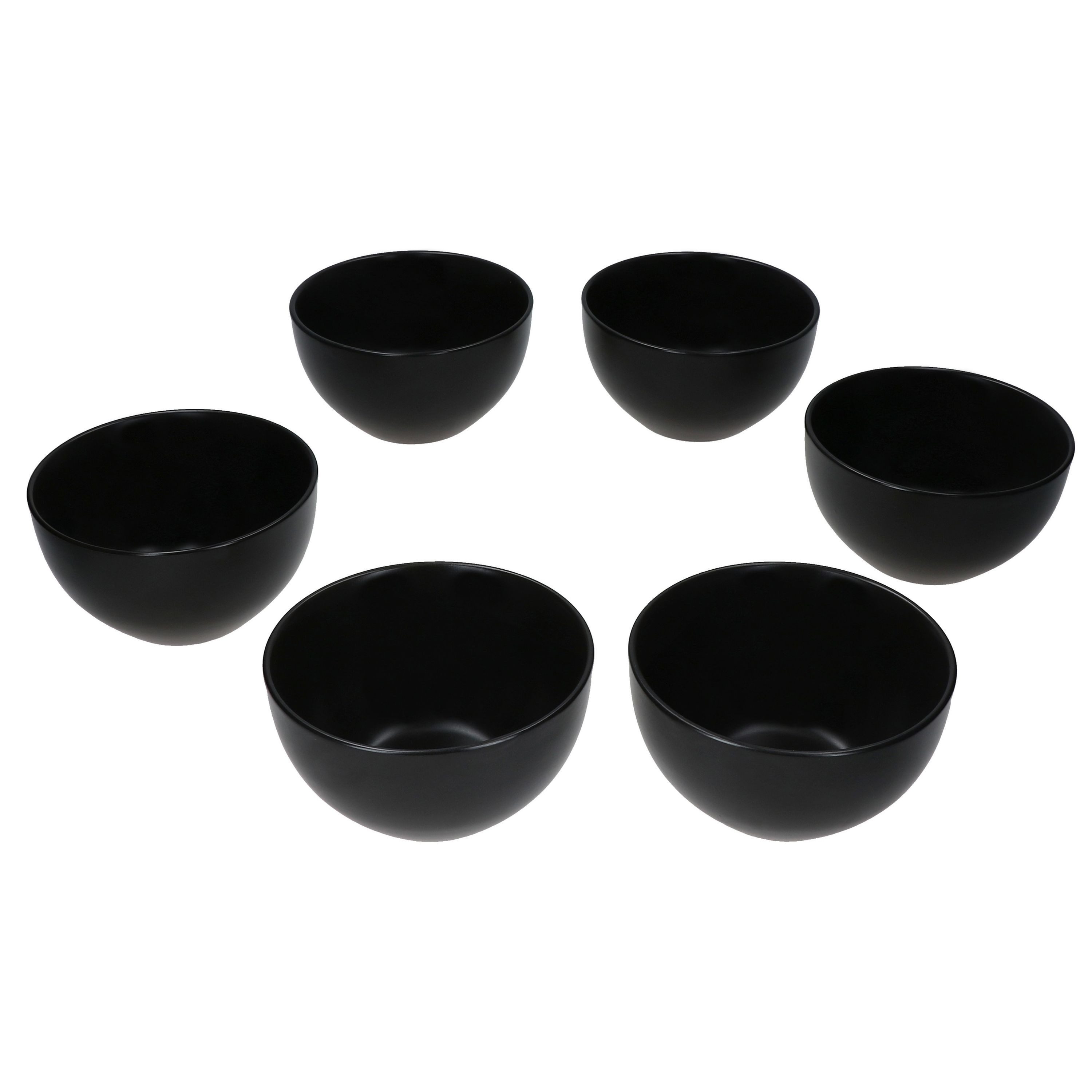 MamboCat Müslischale 6x Panther Schale Ø14,2cm schwarz 450ml Steingut 6 Personen, Steingut – Bild 2 von 5