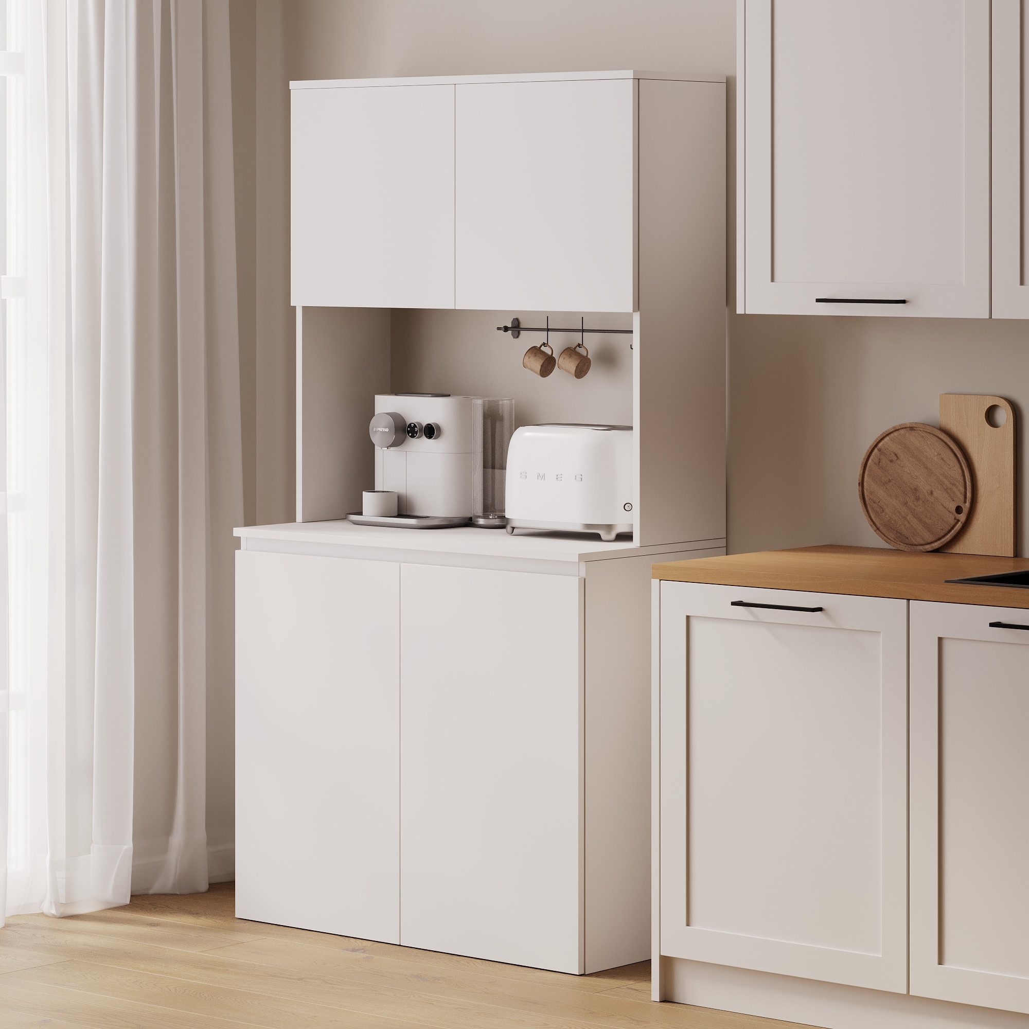 Platan Room Küchenbuffet Küchenschrank Buffetschrank ESTER günstig online kaufen