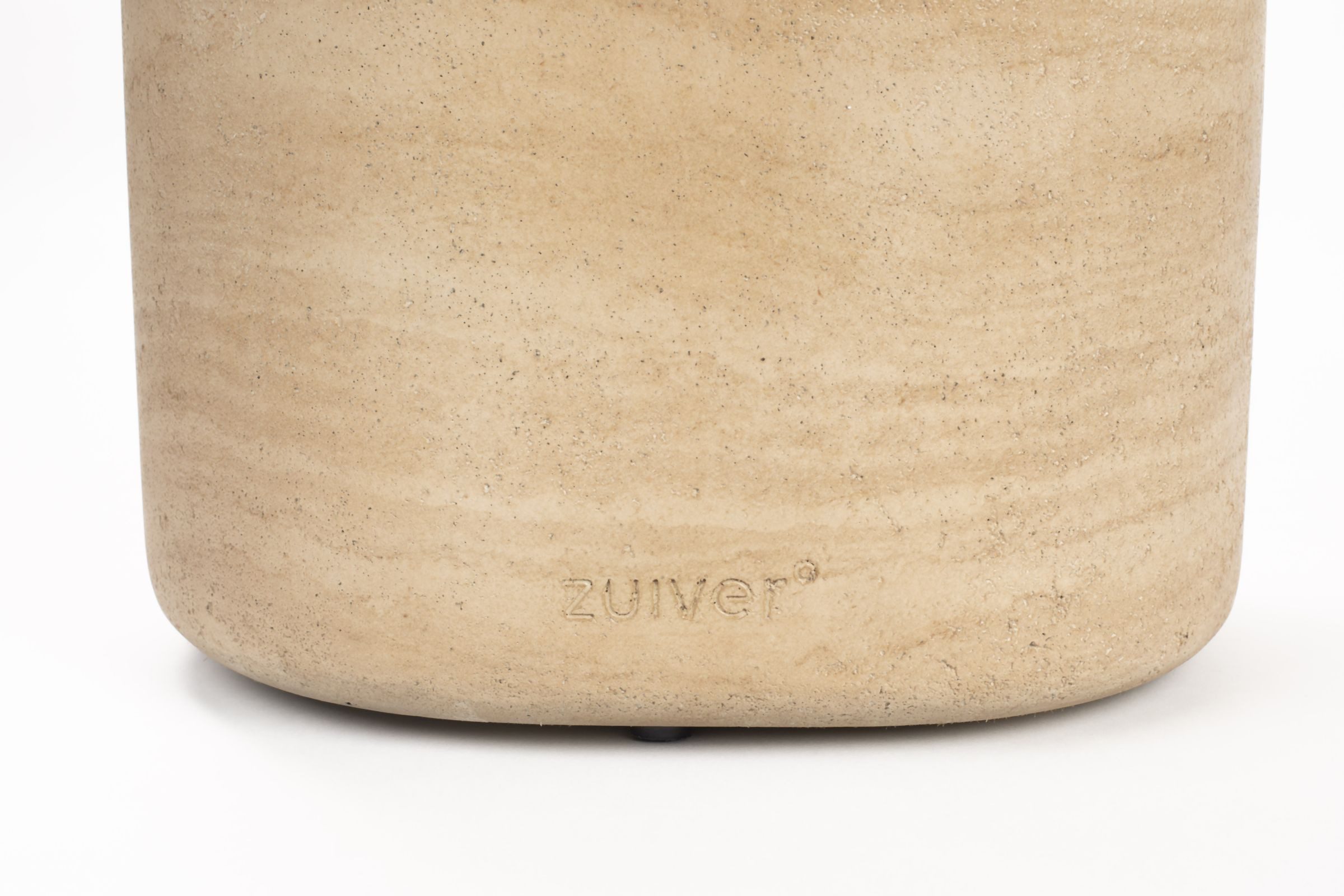 Zuiver Beistelltisch Beistelltisch NOBLE oval in Kalksteinoptik von Zuiver