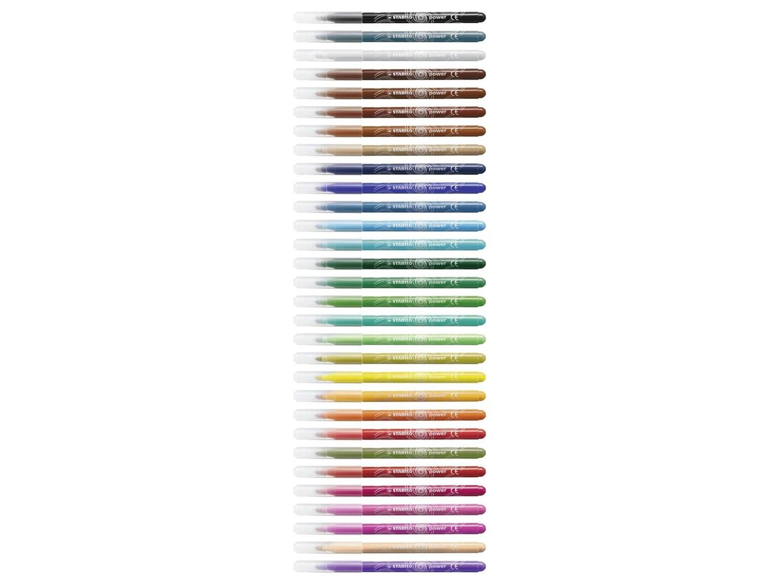 STABILO Filzstift STABILO power Filzstift - 2 mm - 30er Set