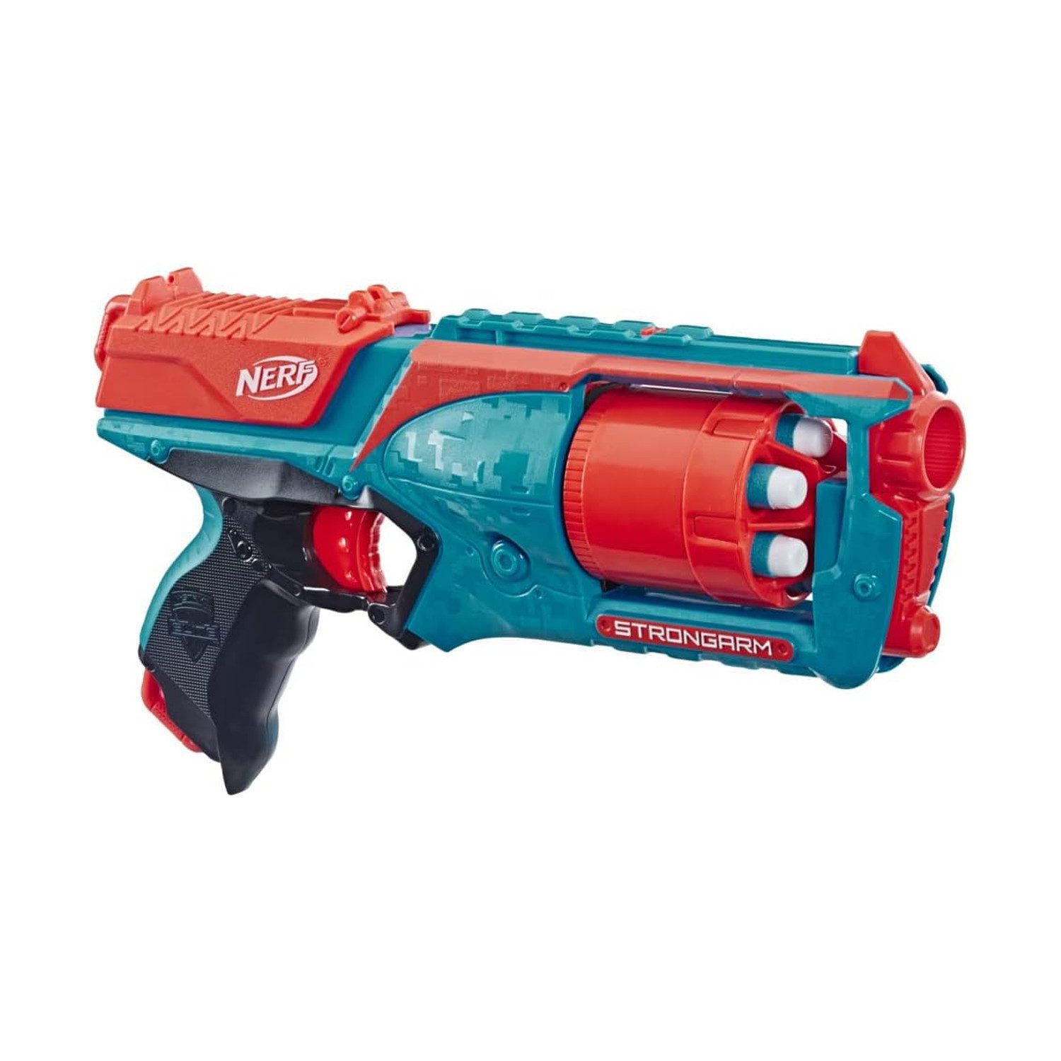 Nerf Blaster Nerf Elite Strongarm orangefarbener Blaster Rotationstrommel Schnellfe