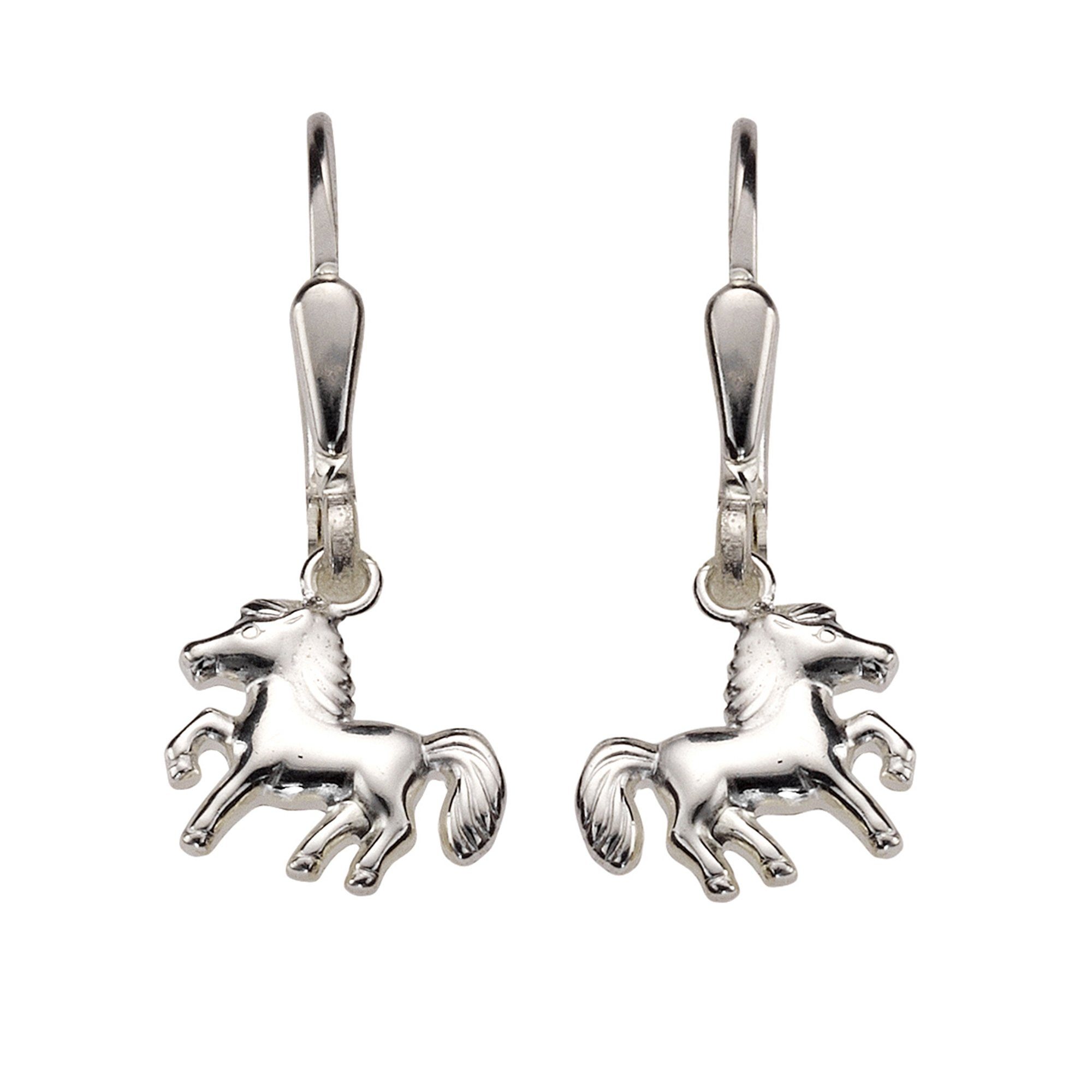 Zeeme Paar Pferde Silber 925 Motiv Sterling Ohrhänger