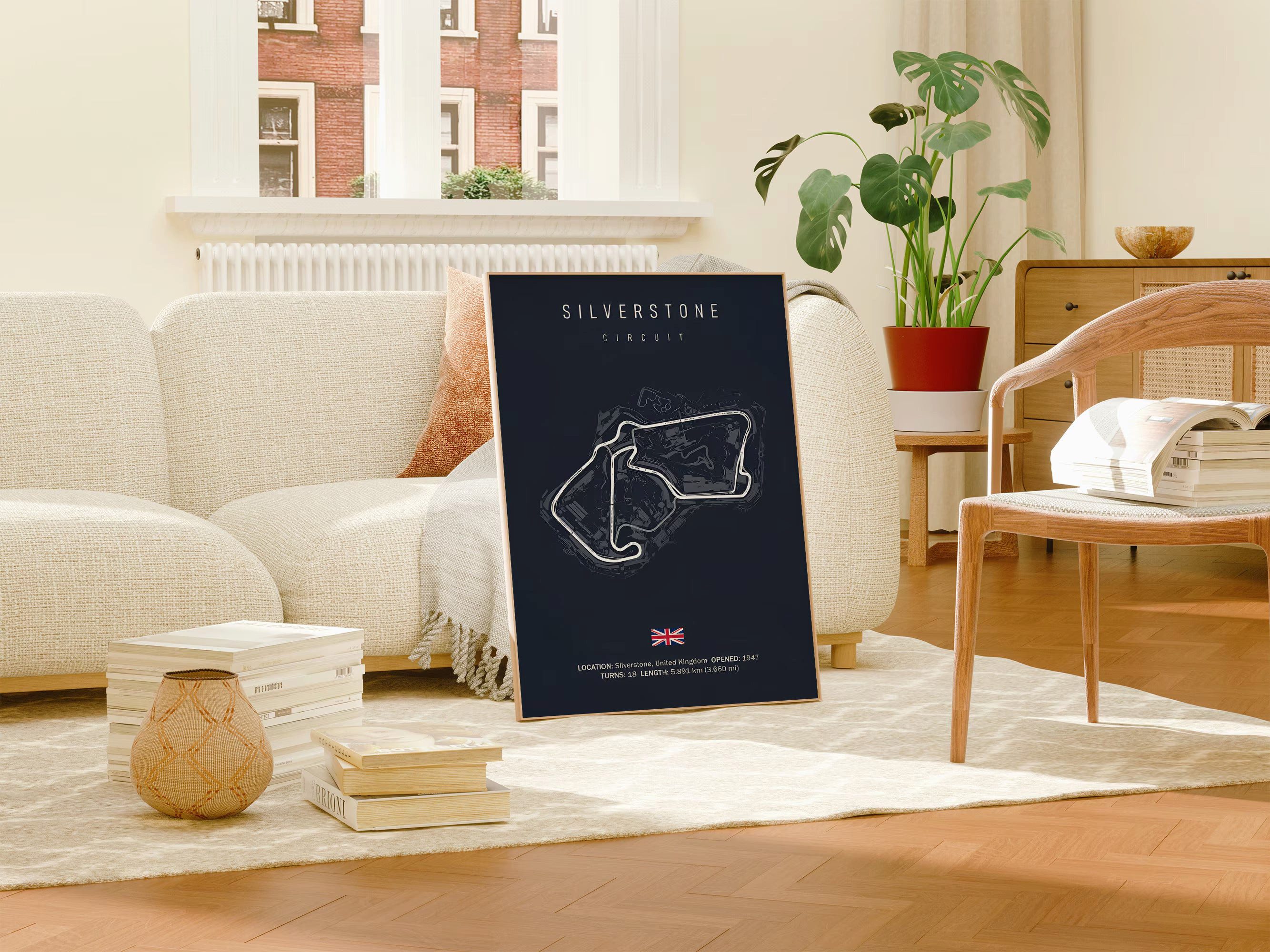 JUSTGOODMOOD Poster Formel 1 Kalender 2026 Strecken Großer Preis von Silverstone Daytona L, Nürburgring (1 St) – Bild 5 von 5