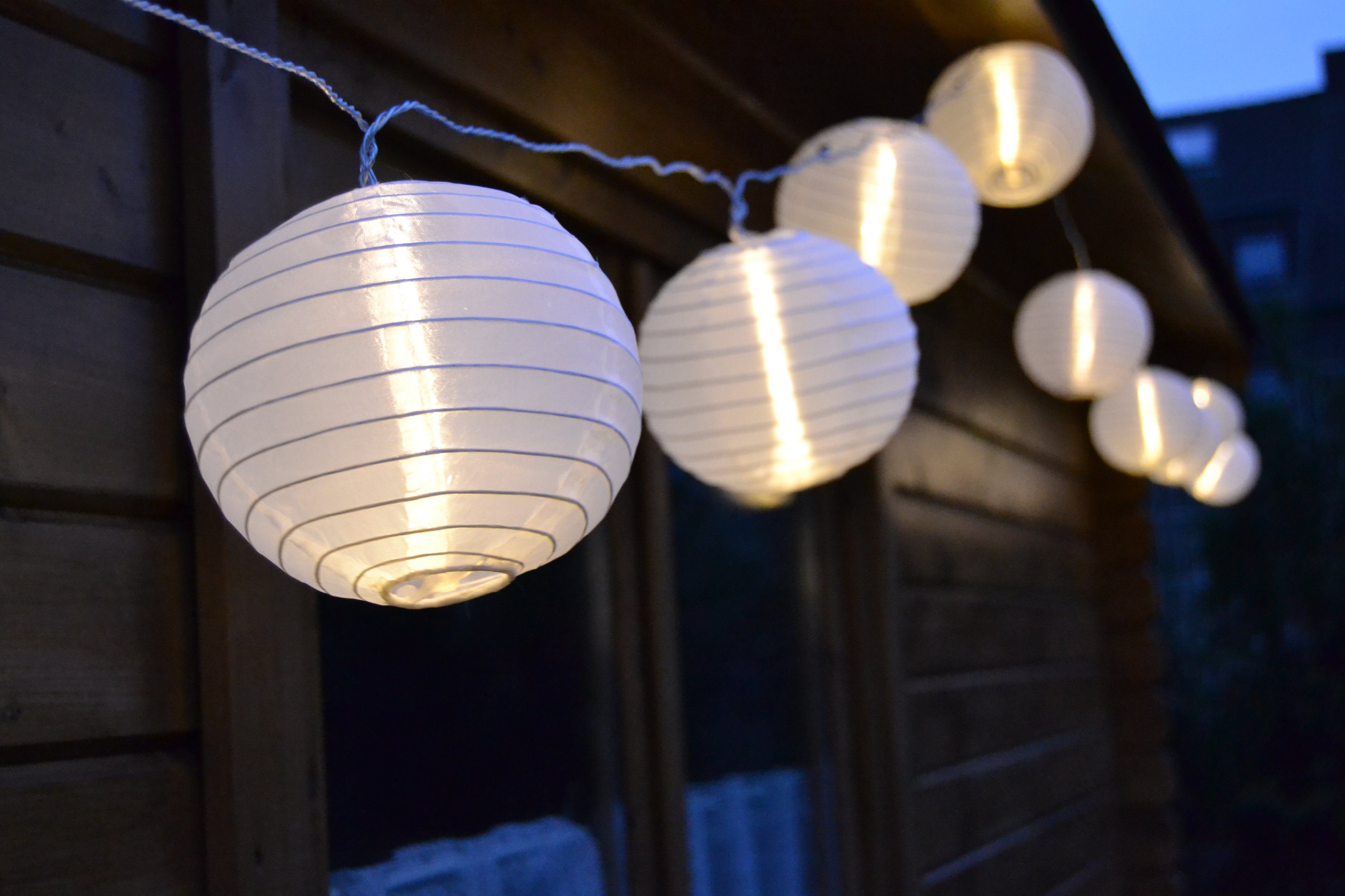 FHS LED-Lichterkette, LED Partylichterkette für Außen mit 15 XXL Lampions  7m Kabel transparent 220-240V IP44 Netzteil online kaufen | OTTO