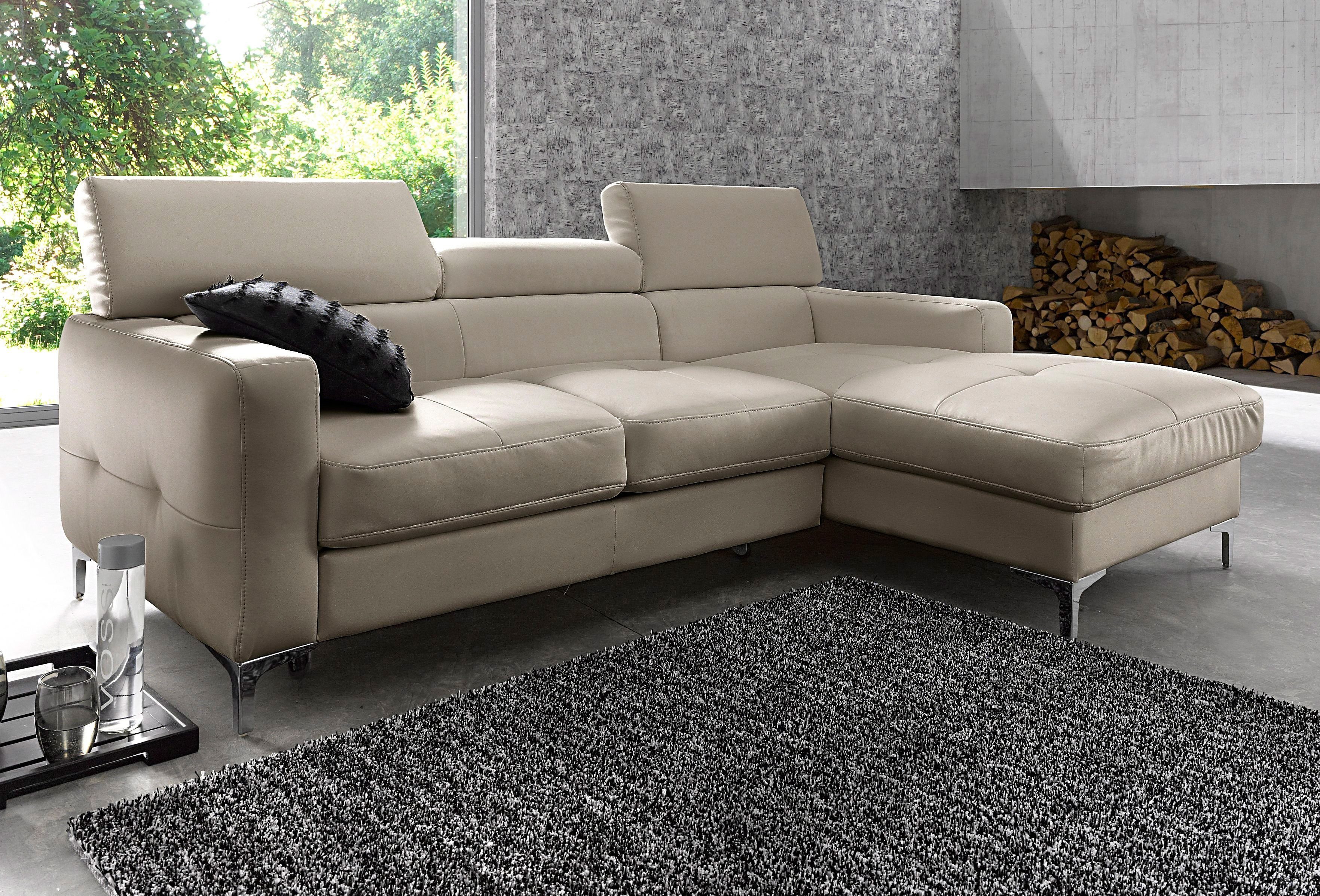 COTTA Ecksofa Sammy L-Form, mit Kopfteilverstellung, wahlweise mit Bettfunktion