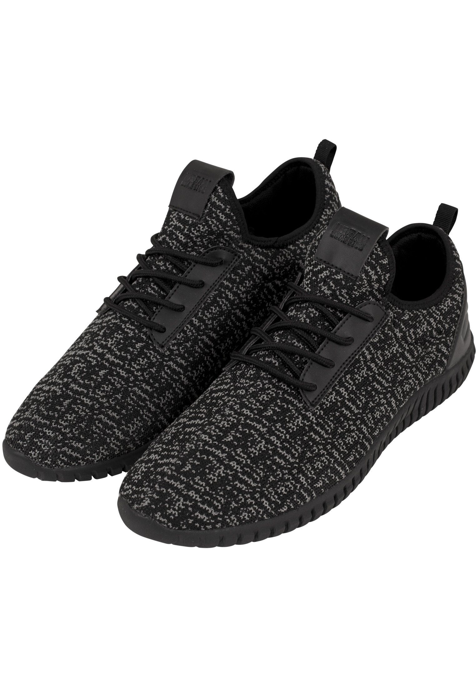 URBAN CLASSICS Accessoires Knitted Light Runner Shoe Sneaker (1-tlg) black/grey/black | Slip-On-Sneaker