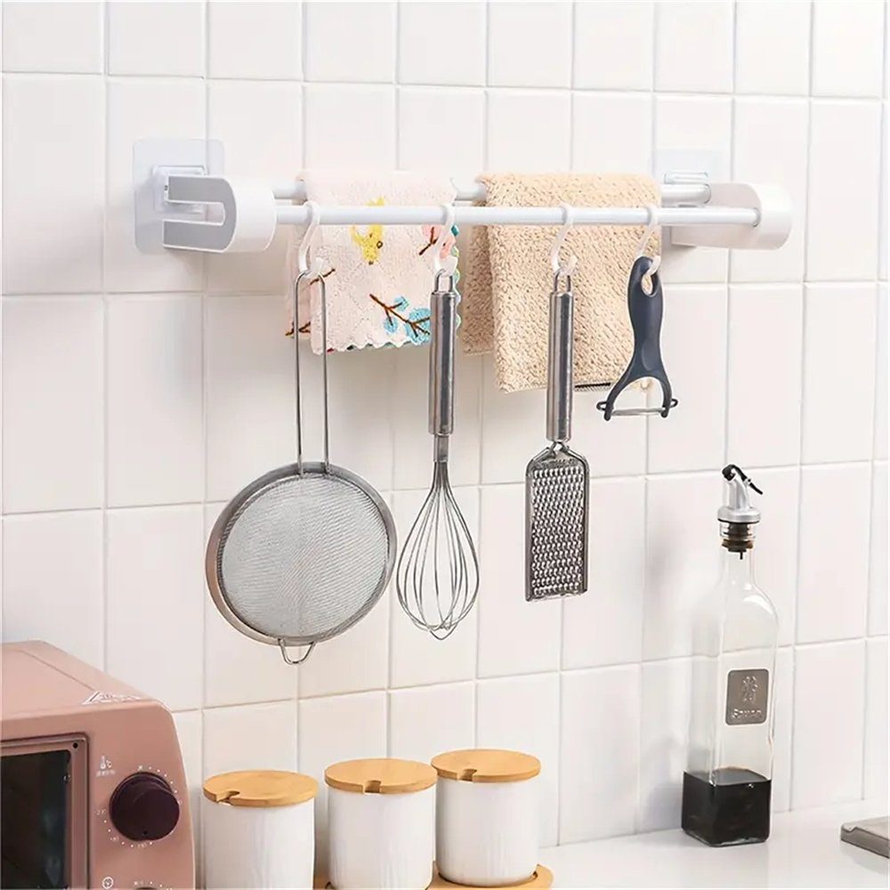 wandmontiert, Küche und Handtuchhalter TUABUR U-förmiger kein Bohren Bad, Gelb für Handtuchhalter