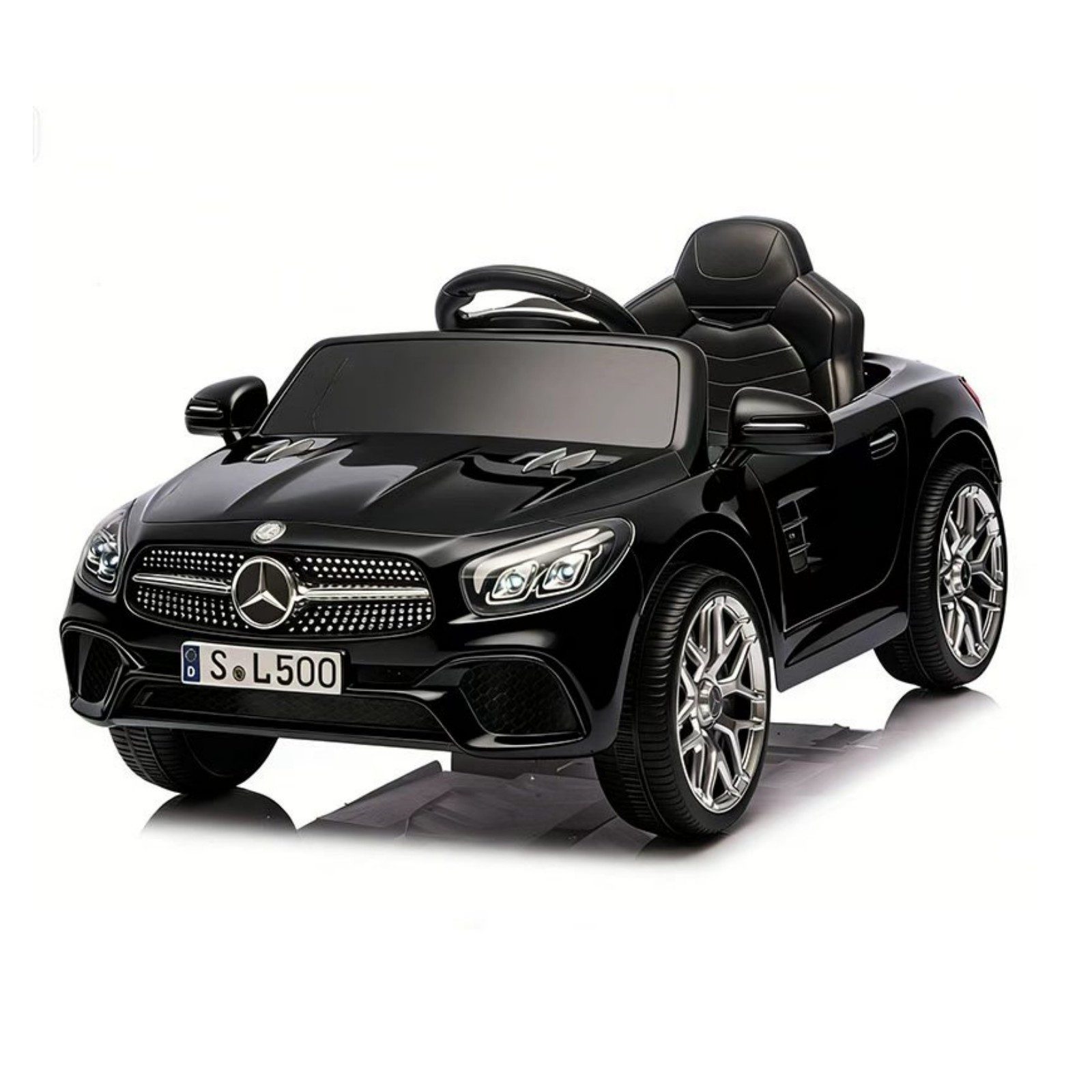 LALAHO Elektro-Kinderauto Mercedes-Benz SL500, Kinder-Elektroauto mit 2,4G Fernbedienung,12V