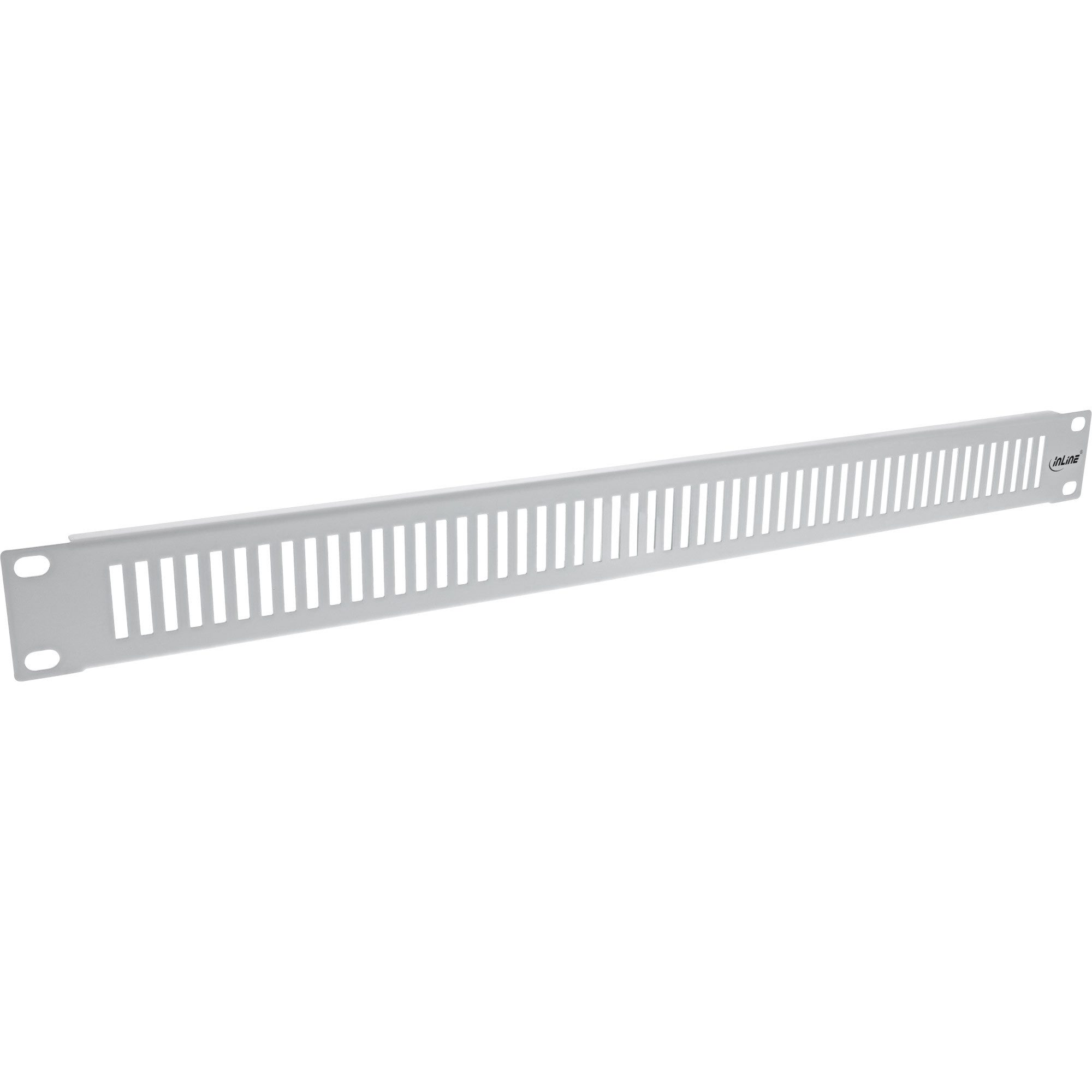 InLine® 19111G InLine® 19" Blindplatte perforiert, 1HE, RAL 7035 grau Netzwerk-Patch-Panel