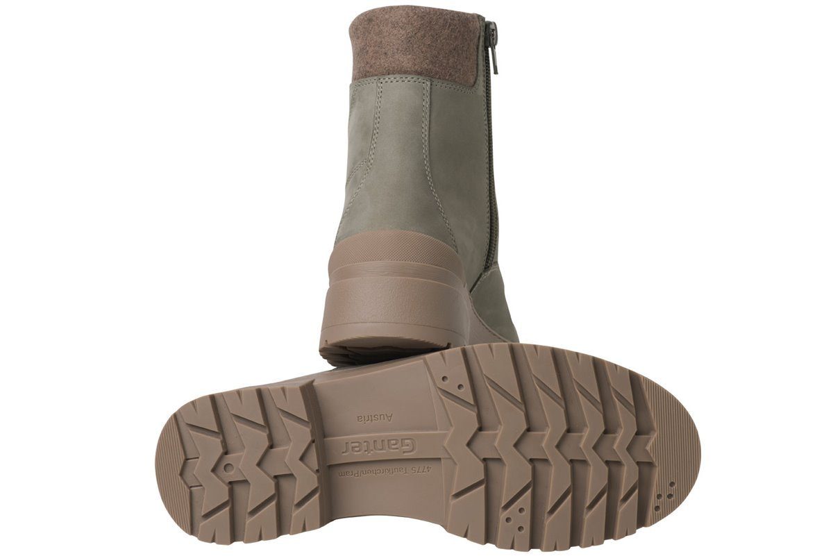 khaki, grün Gela Stiefel 050314 Wechselfußbett grün Ganter G,