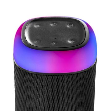 Hama Bluetooth Box LED 30 W Xtra Bass 360ᵒ Sound, wasserdicht nach IPX 4 Stereo Bluetooth-Lautsprecher (A2DP Bluetooth, AVRCP Bluetooth, HFP)