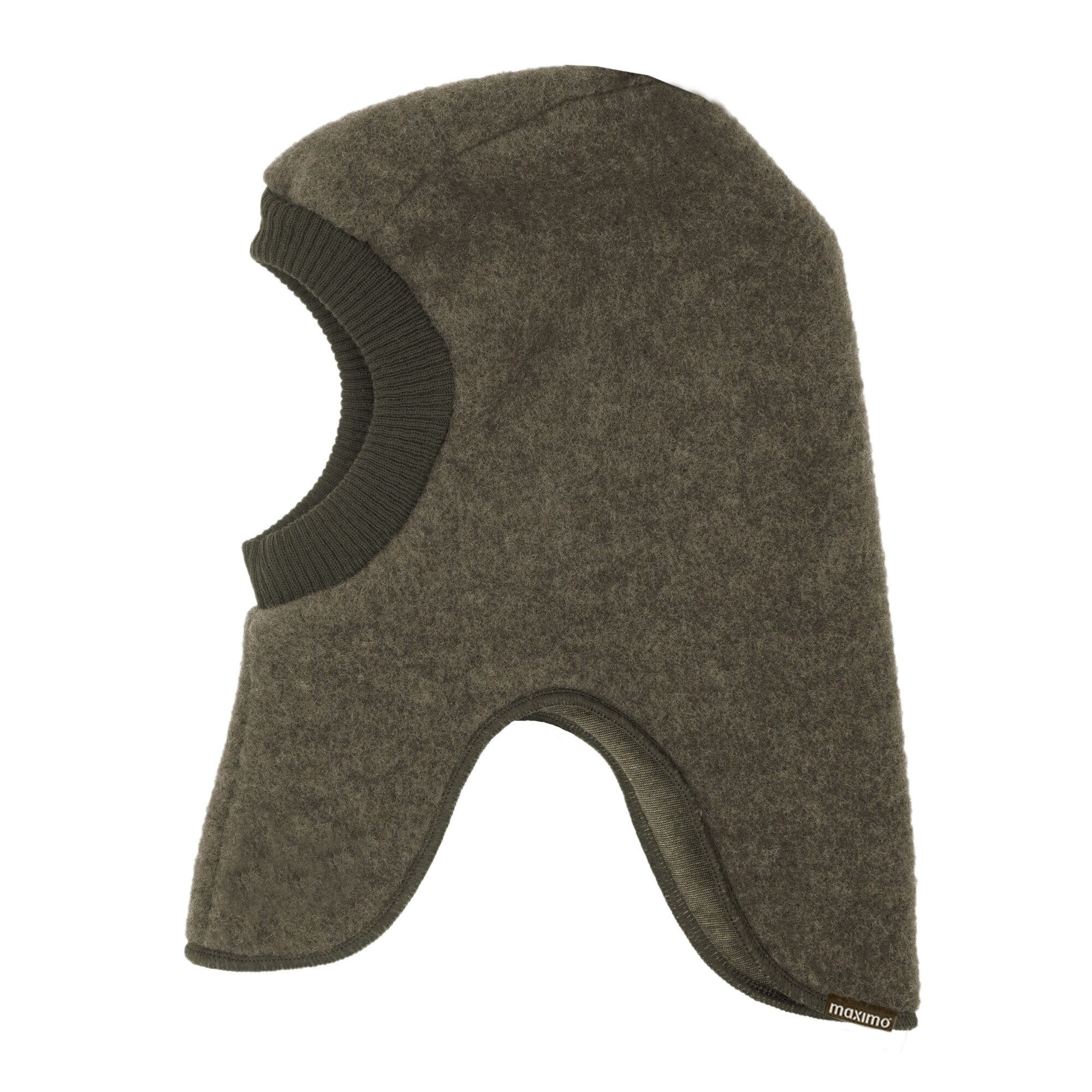 MAXIMO Schlupfmütze GOTS MINI-Schlupfmütze Wollfleece, Jerseyfutter (1-St) Wollfleece