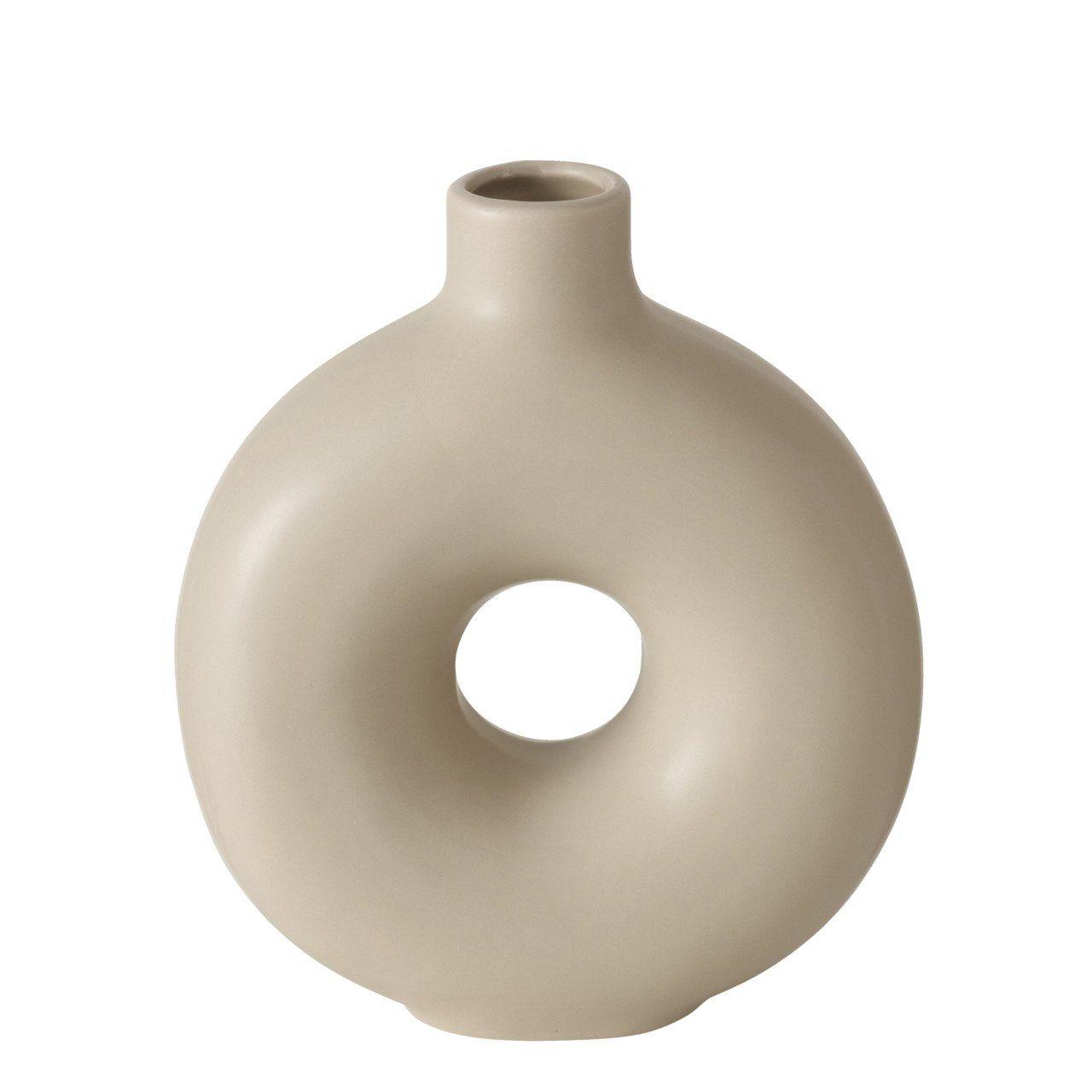 BOLTZE Tischvase Boltze Vasen Set Lanyo beige Blumenvase aus Keramik, runde günstig online kaufen