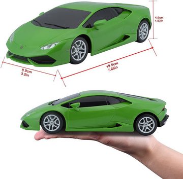 Maisto Tech RC-Auto Ferngesteuertes Auto - Lamborghini Huracán (grün, Maßstab 1:24), detailliertes Modell
