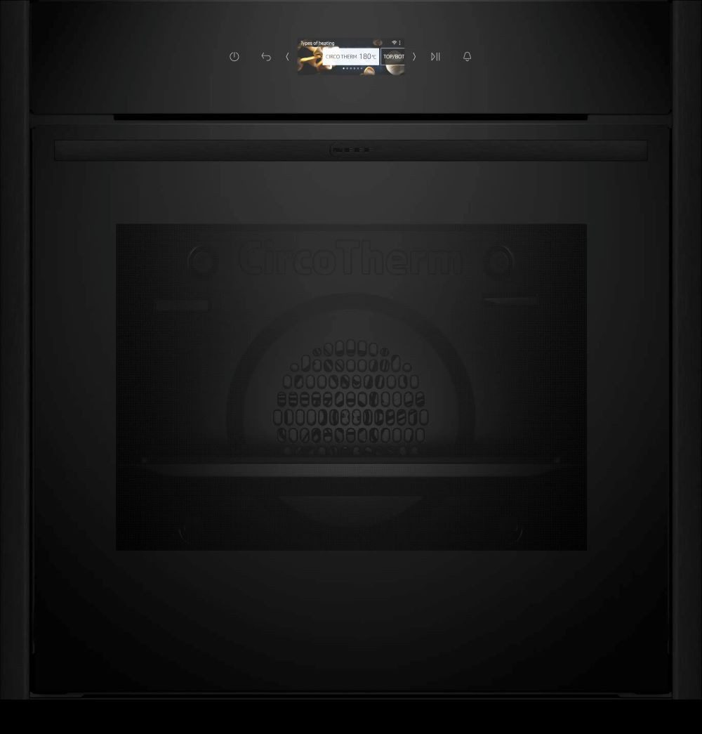 NEFF Einbaubackofen N 70 Neff, N 70, B29CR7KY0 Einbau-Backofen, Deep Black, EEK: A+, Pyrolyse-Selbstreinigung, Flex Design, Pyrolytische Selbstreinigung