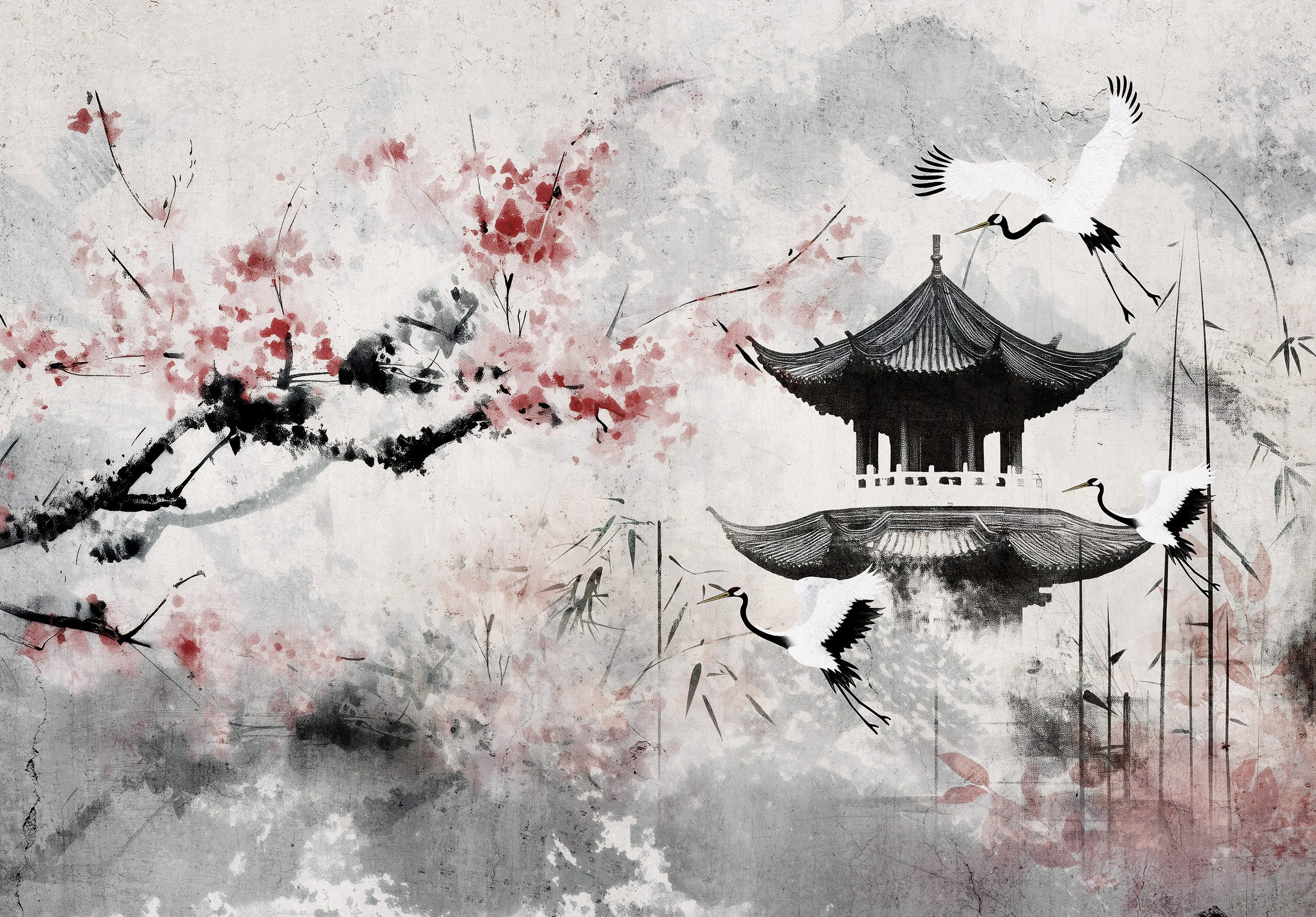 Wallarena Fototapete Kirschblüten Japan Vlies Tapete Wohnzimmer Schlafzimme günstig online kaufen