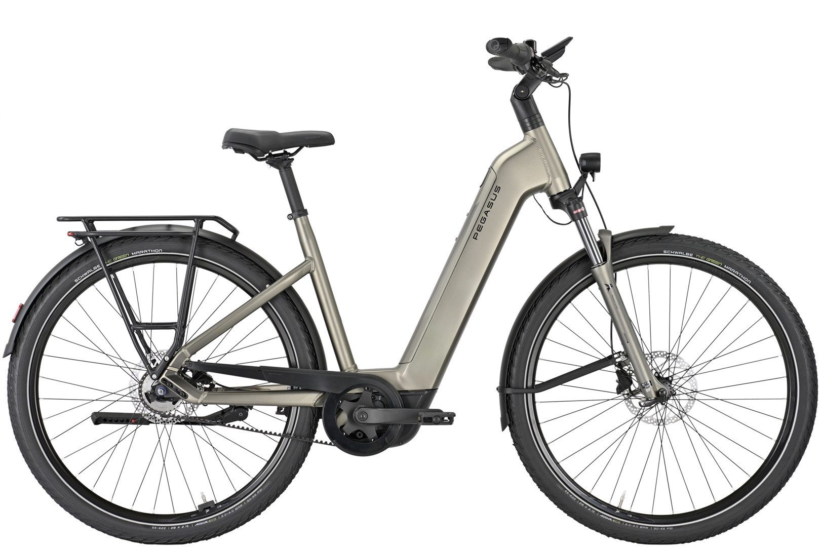 Pegasus E-Bike Pegasus Premio EVO 5F Belt 800 Wh Damen braun 2026, 5 Gang Shimano SG-C7000-5D, Nabenschaltung, Bosch Performance Line CX GEN5 smart System, 800 Wh