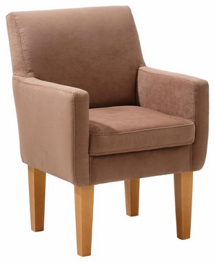 Home affaire Sessel Fehmarn, komfortable Sitzhöhe von 54 cm, in 3 verschiedenen Bezugsqualitäten