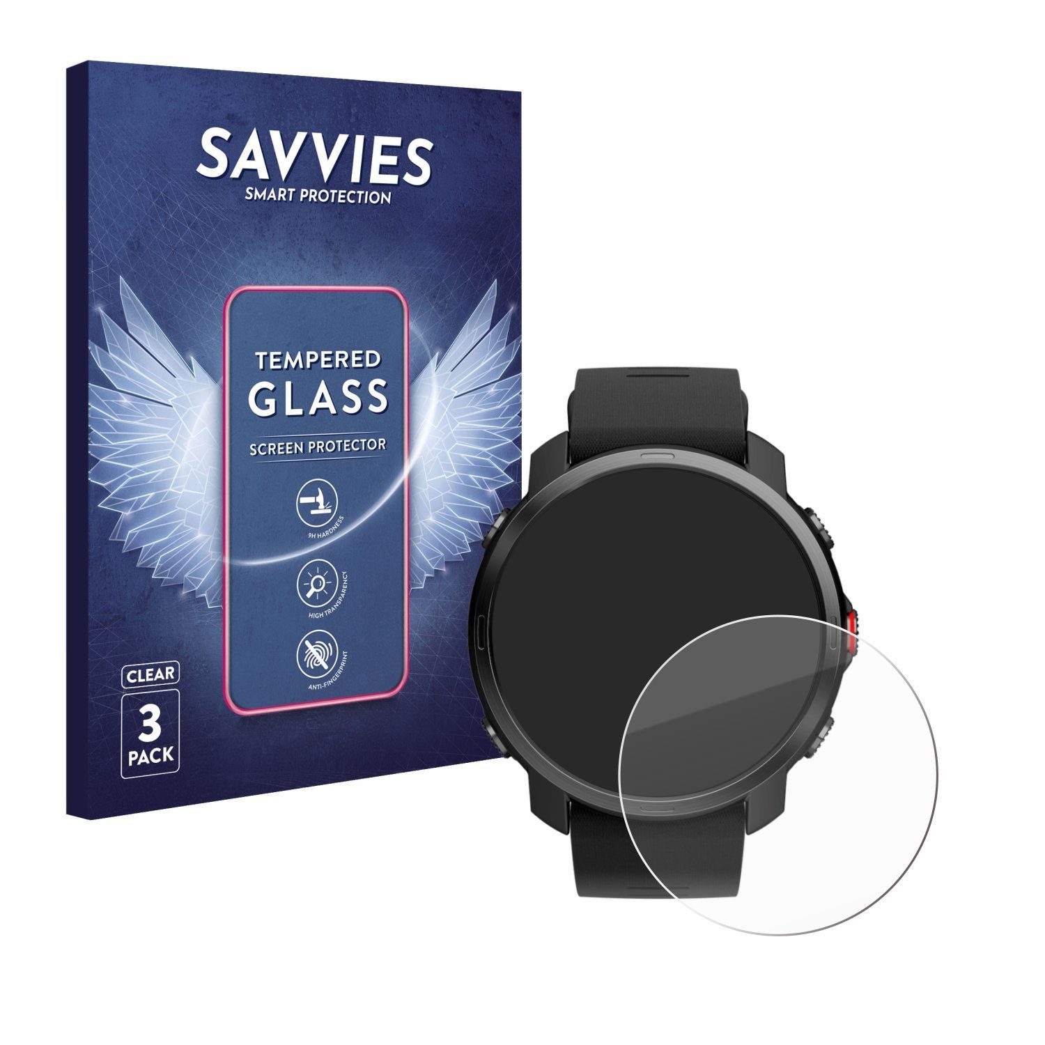 Savvies Displayschutzglas Schutzglas für Polar Grit X, 3 Stück, Displayschutz 9H Glas Klar Transparent