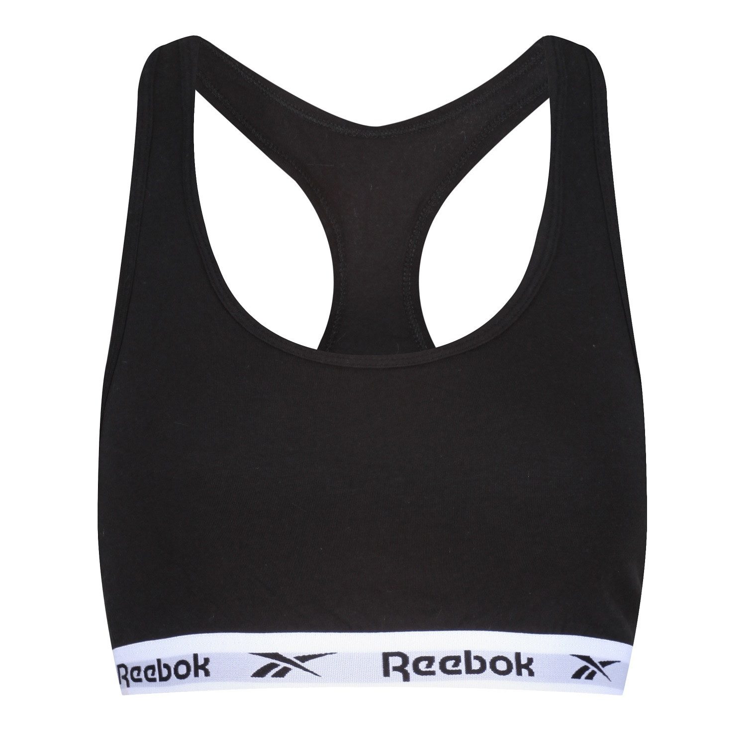 Reebok Bustier FRANKIE (2er-Pack) breite Träger, ohne Verschluss, ohne Bügel, mit Logo, Baumwollmix