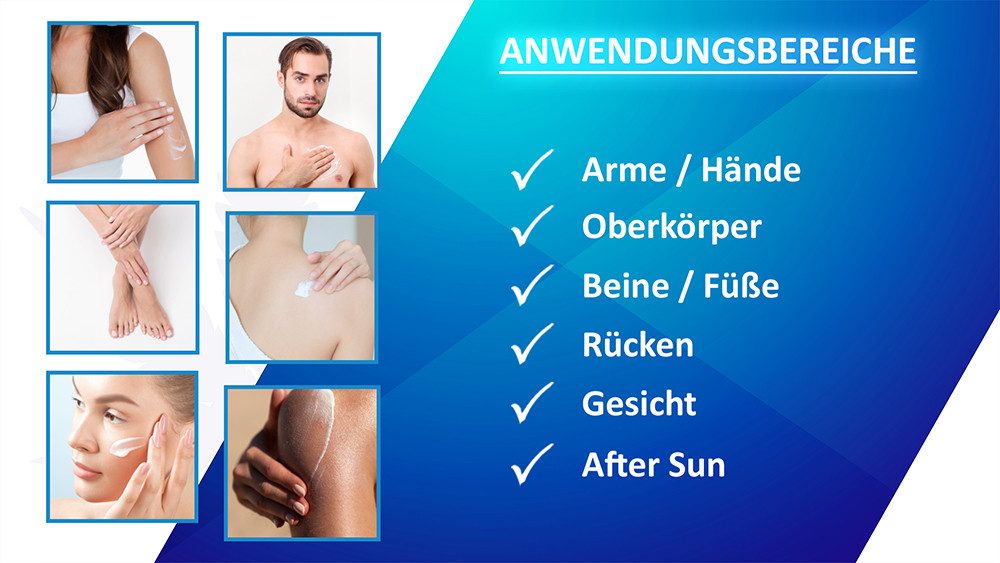 AQUYO Cosmetics Körperlotion Aloe Vera- und Jojobaöl Cremelotion für trockene, geschmeidige Haut